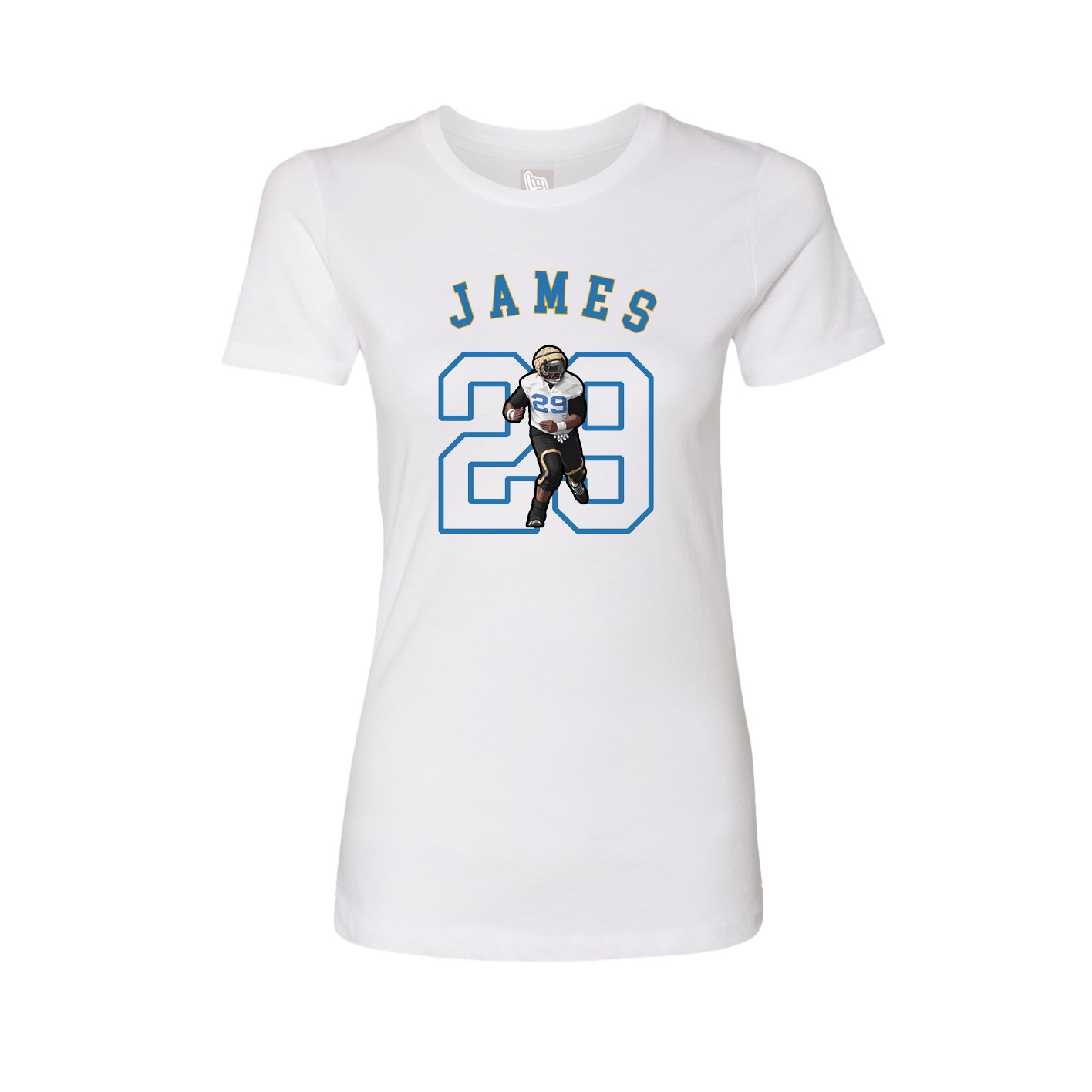 Fitted Women's Tee — Shirsey Arch in White