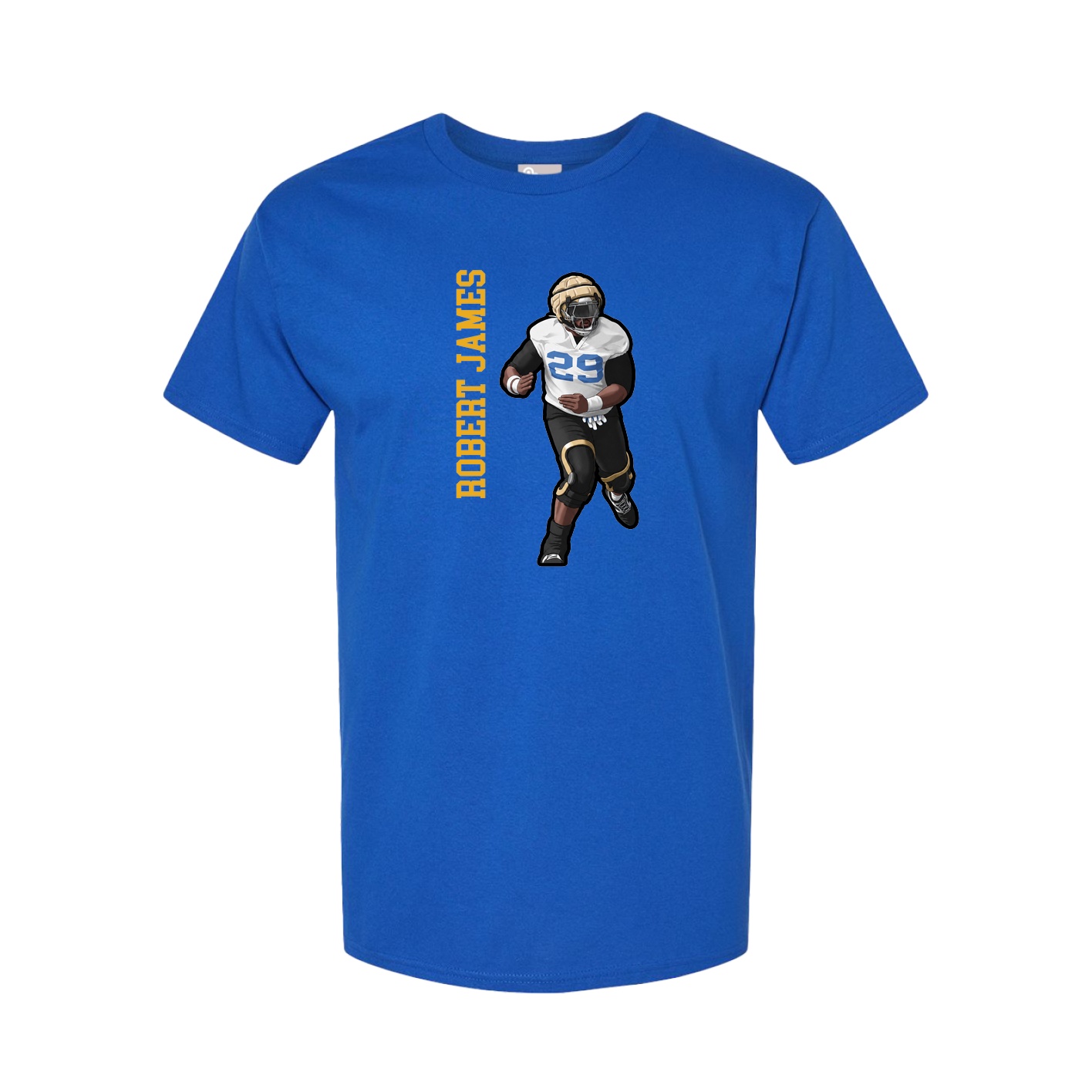 Tee — Name Vertical in Royal