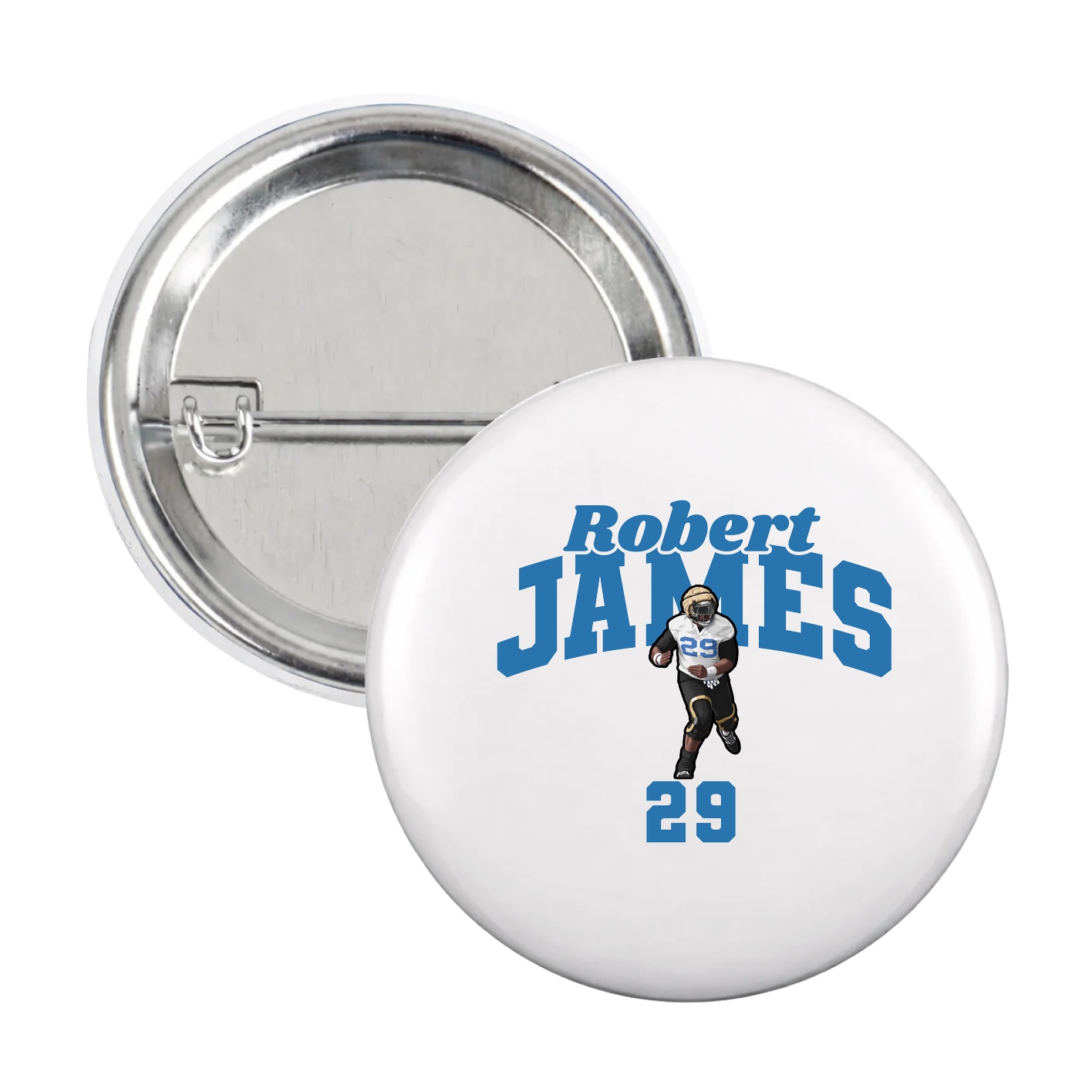 Game Day Button — Signature Arch in White