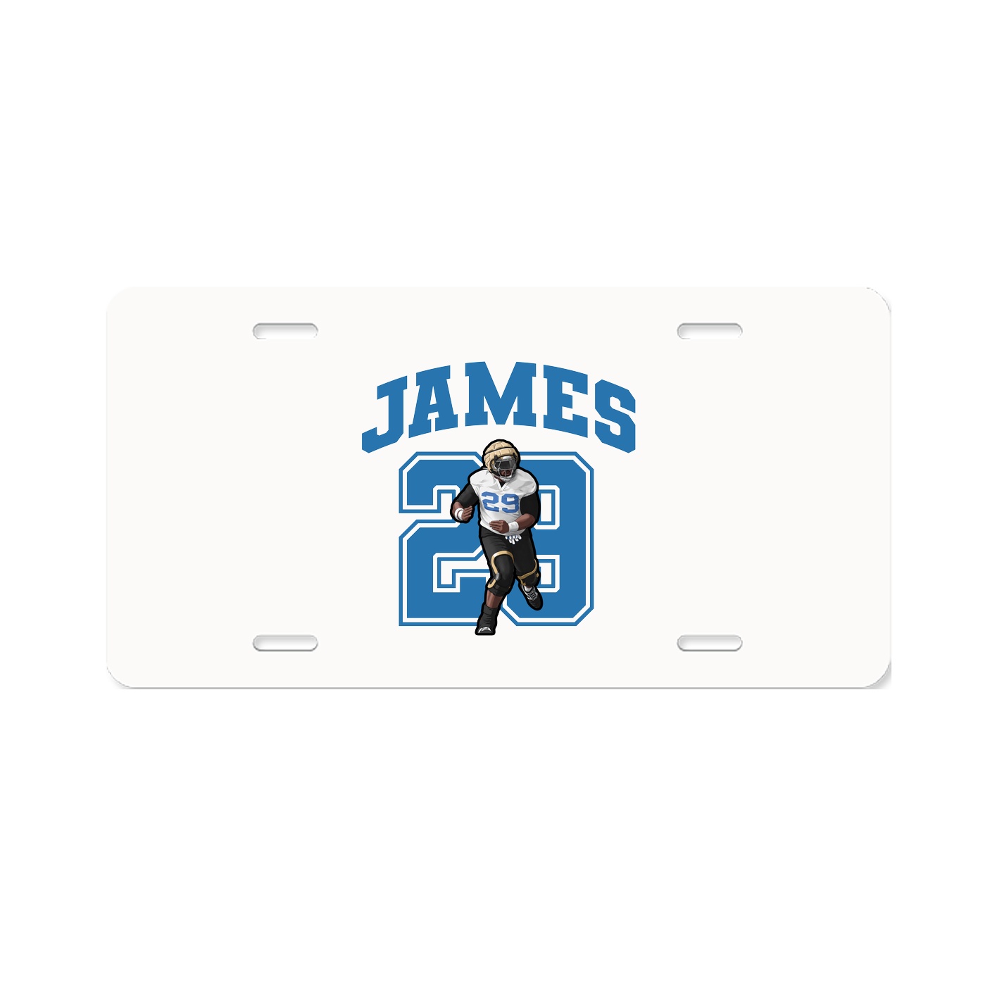 License Plate — Number in Classic
