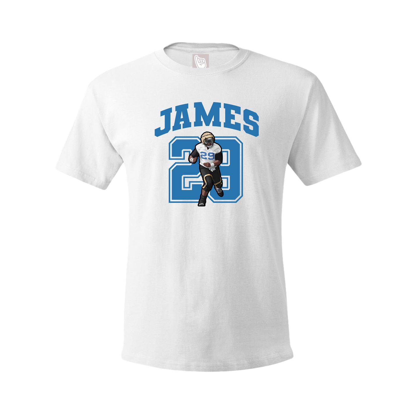 Youth Tee — Number in White