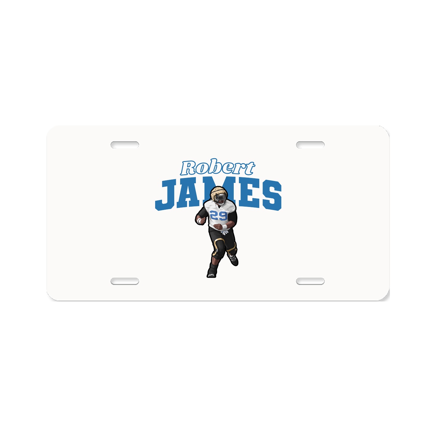 License Plate — Name Arch in Classic