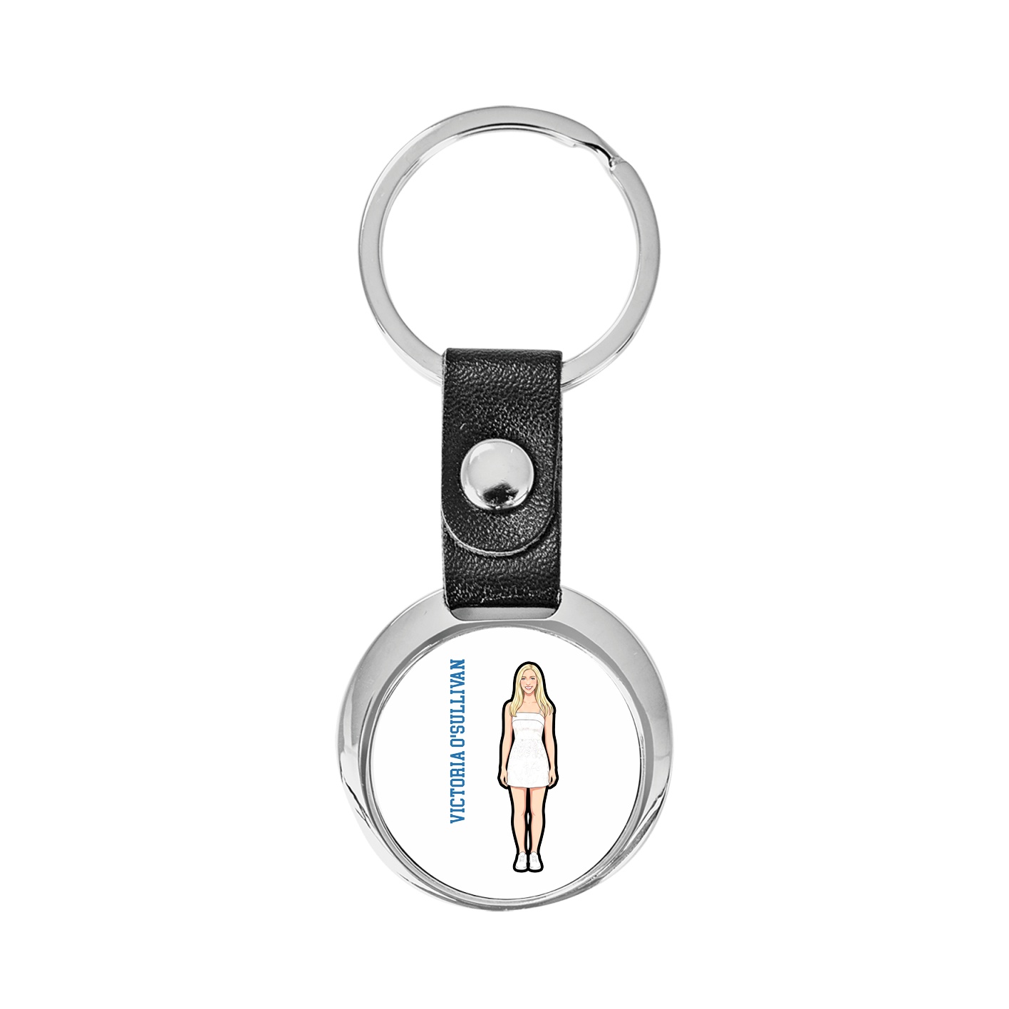 Key Chain — Name Vertical in Classic