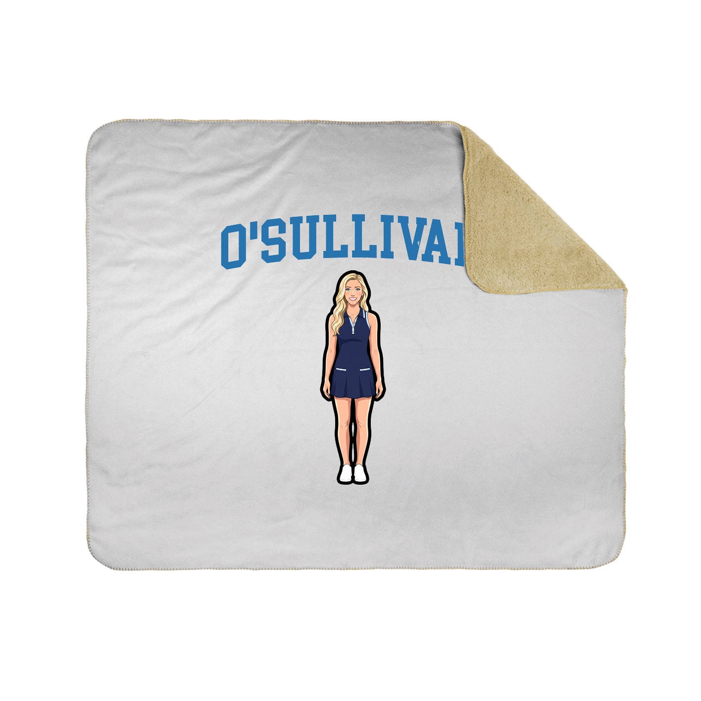 Throw Blanket — Shirsey in White