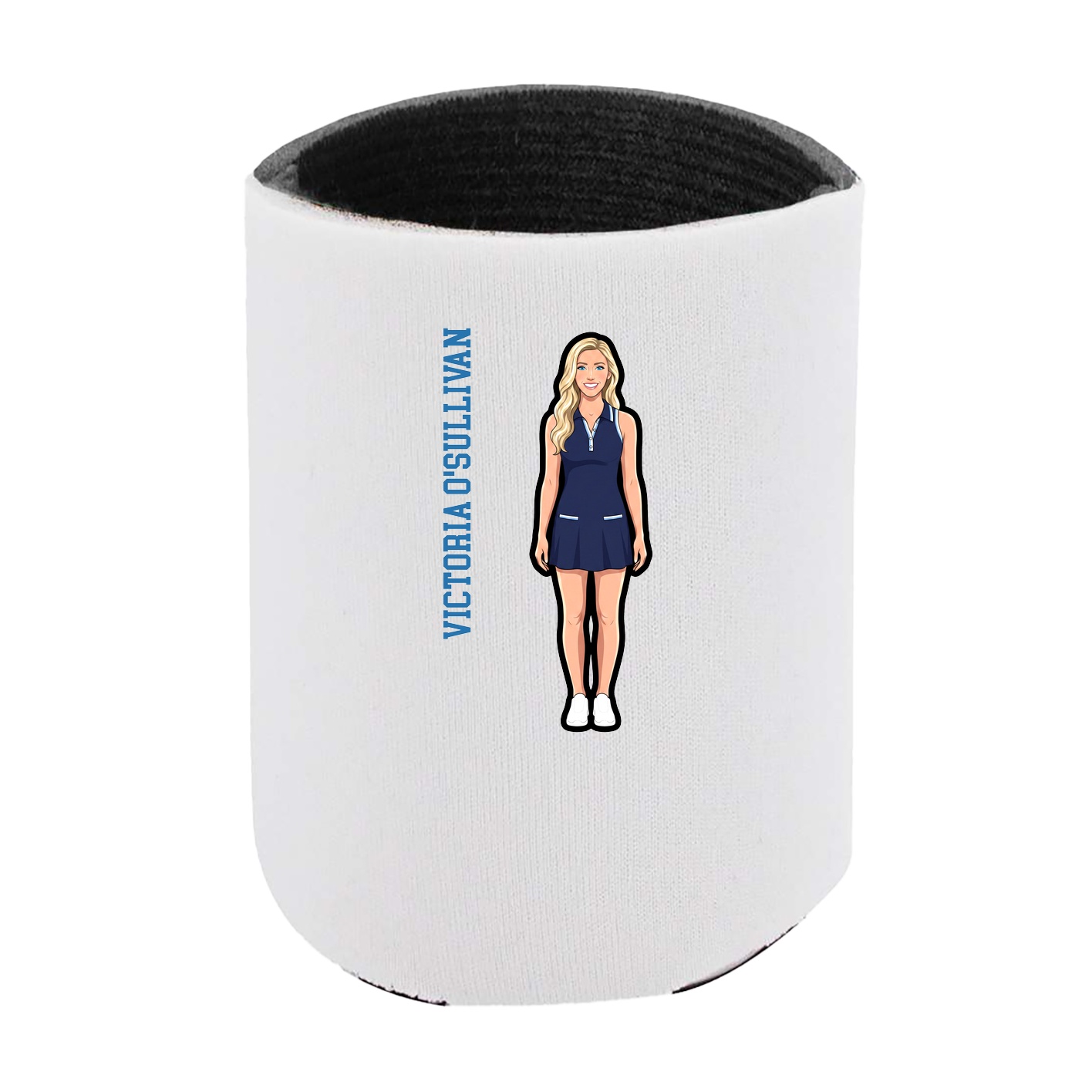 Can Holder — Name Vertical in White