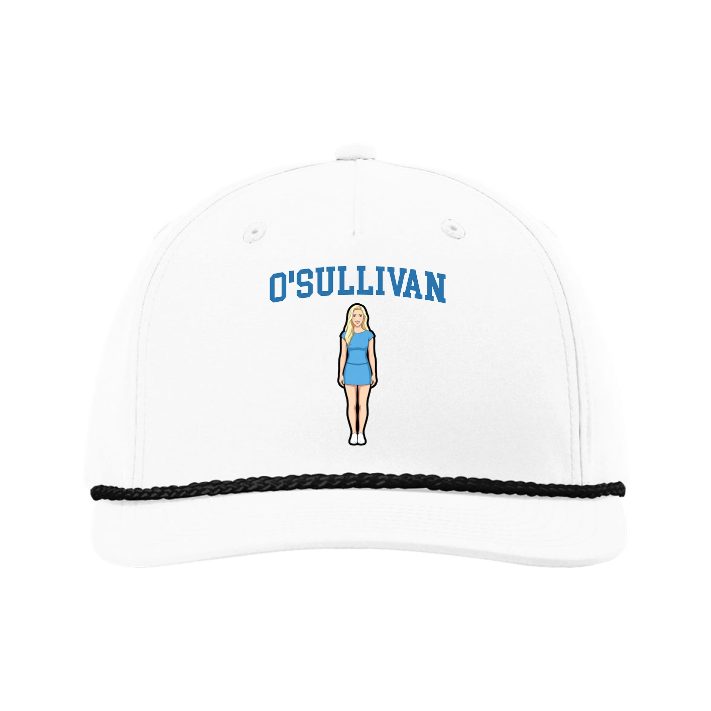 Five-Panel Classic Rope Cap — Shirsey in White