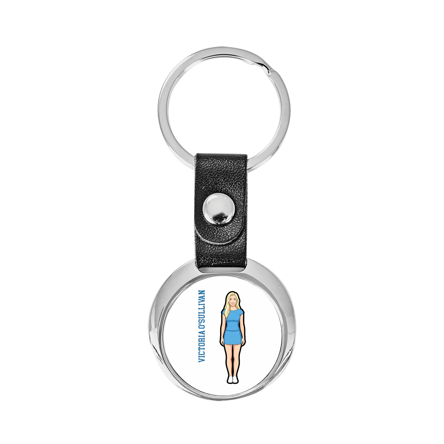 Key Chain — Name Vertical in Classic