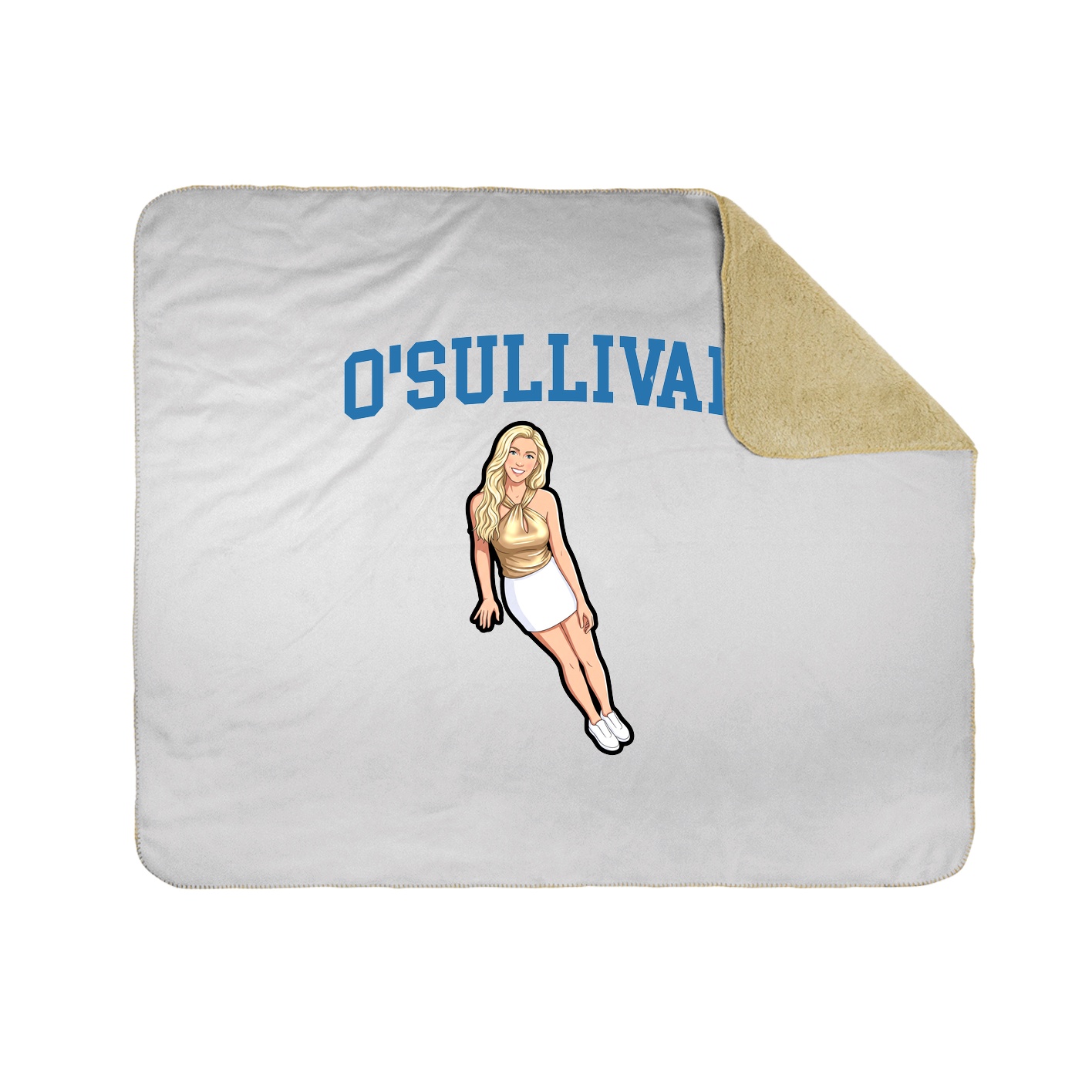 Throw Blanket — Shirsey in White