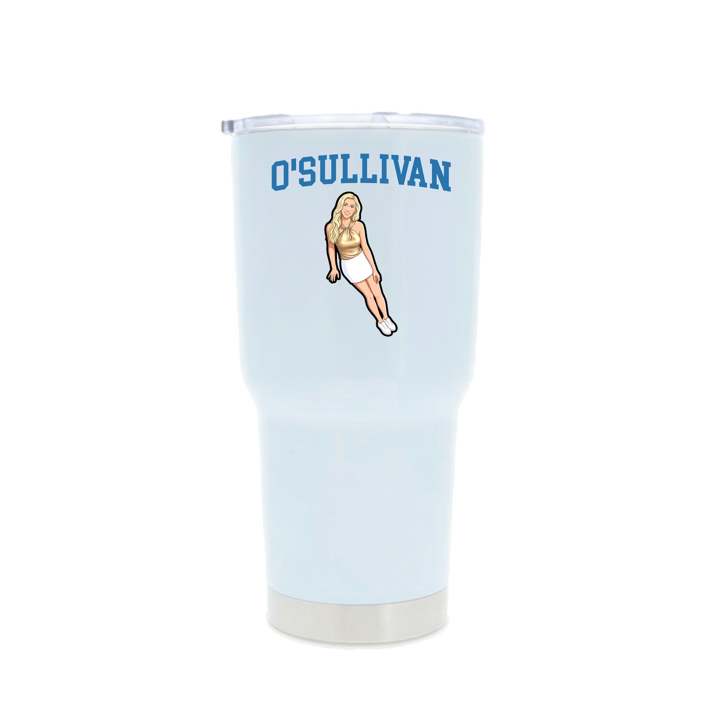 30oz Stainless Steel Tumbler — Shirsey in White