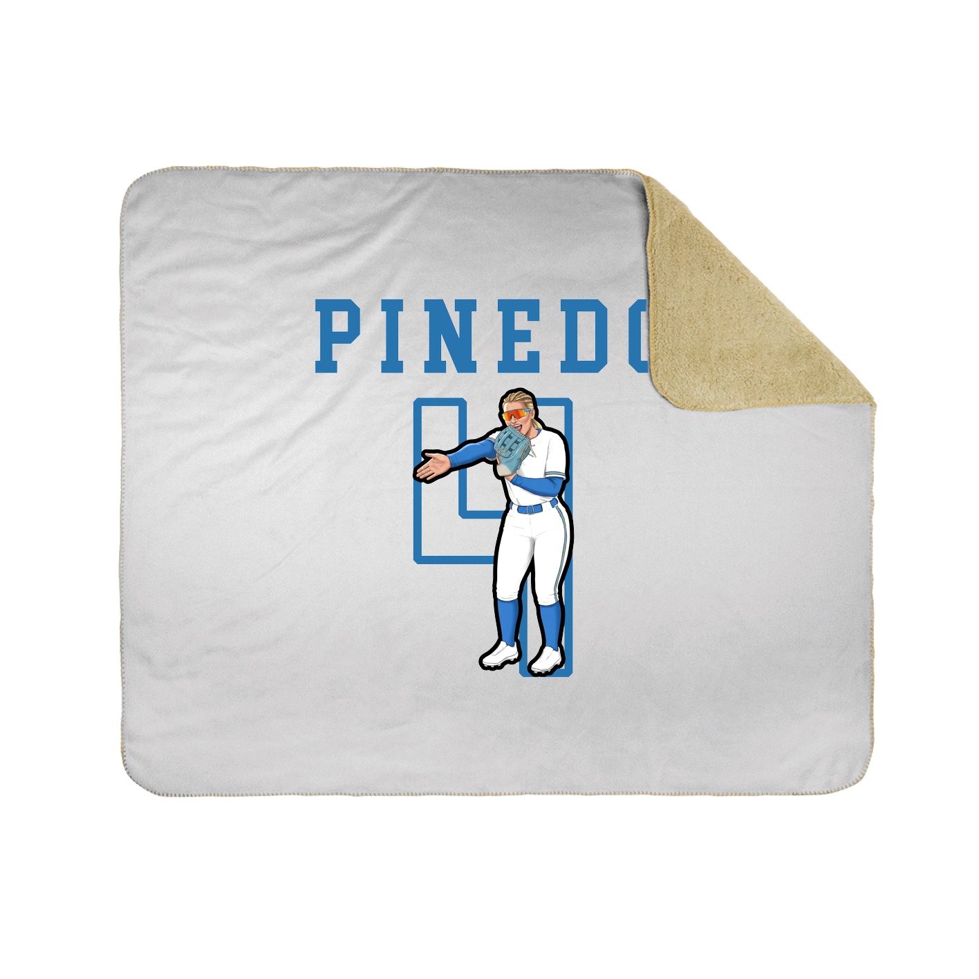 Throw Blanket — Shirsey in White
