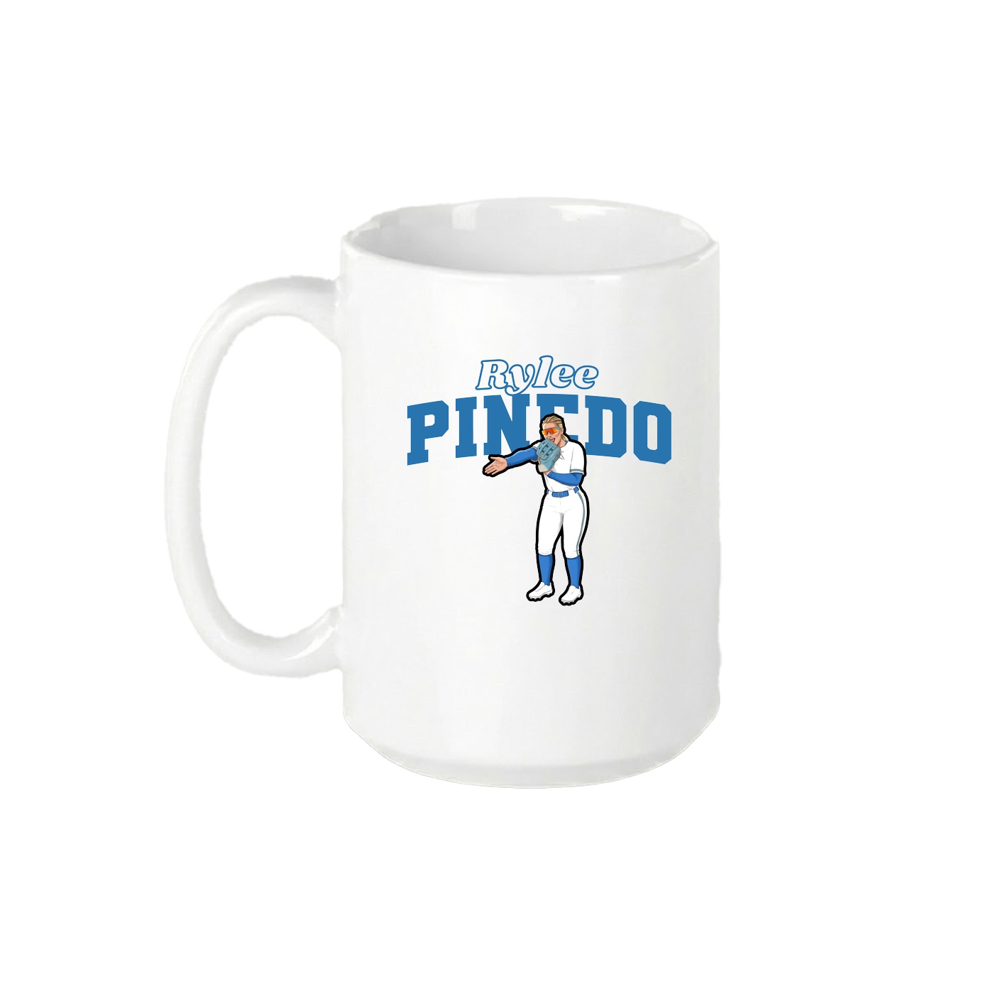 15oz Coffee Mug — Name Arch in White