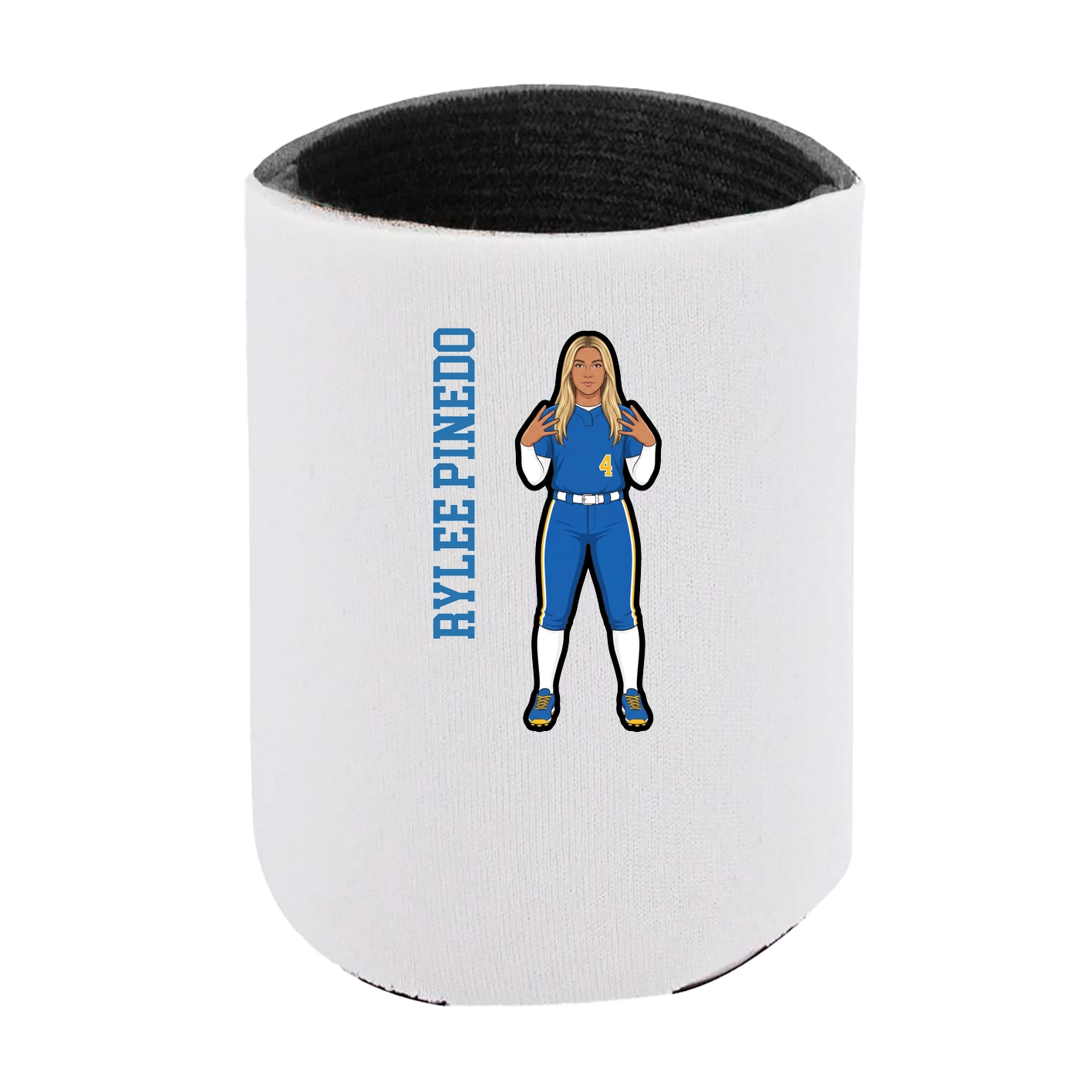 Can Holder — Name Vertical in White