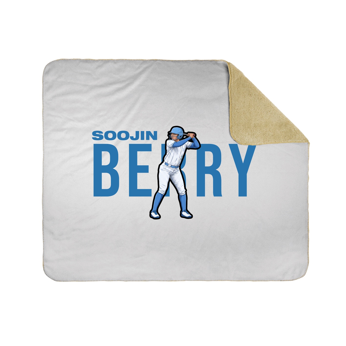 Throw Blanket — Player Name in White