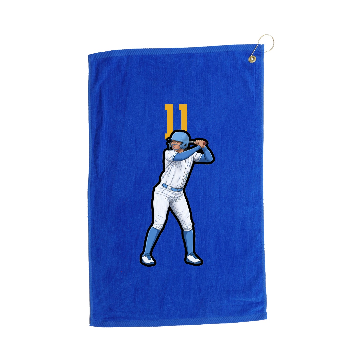 Golf Towel — Number Top in Royal