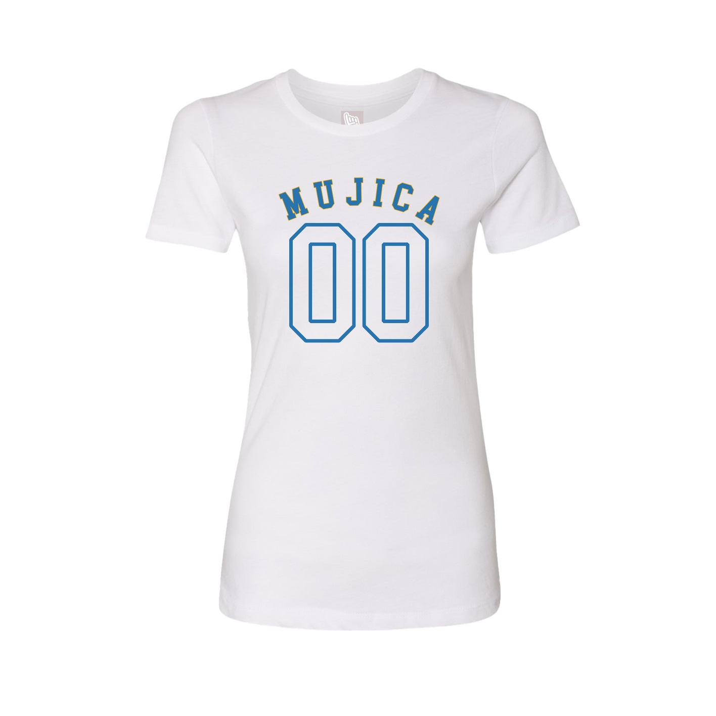 Fitted Women's Tee — Shirsey Arch in White