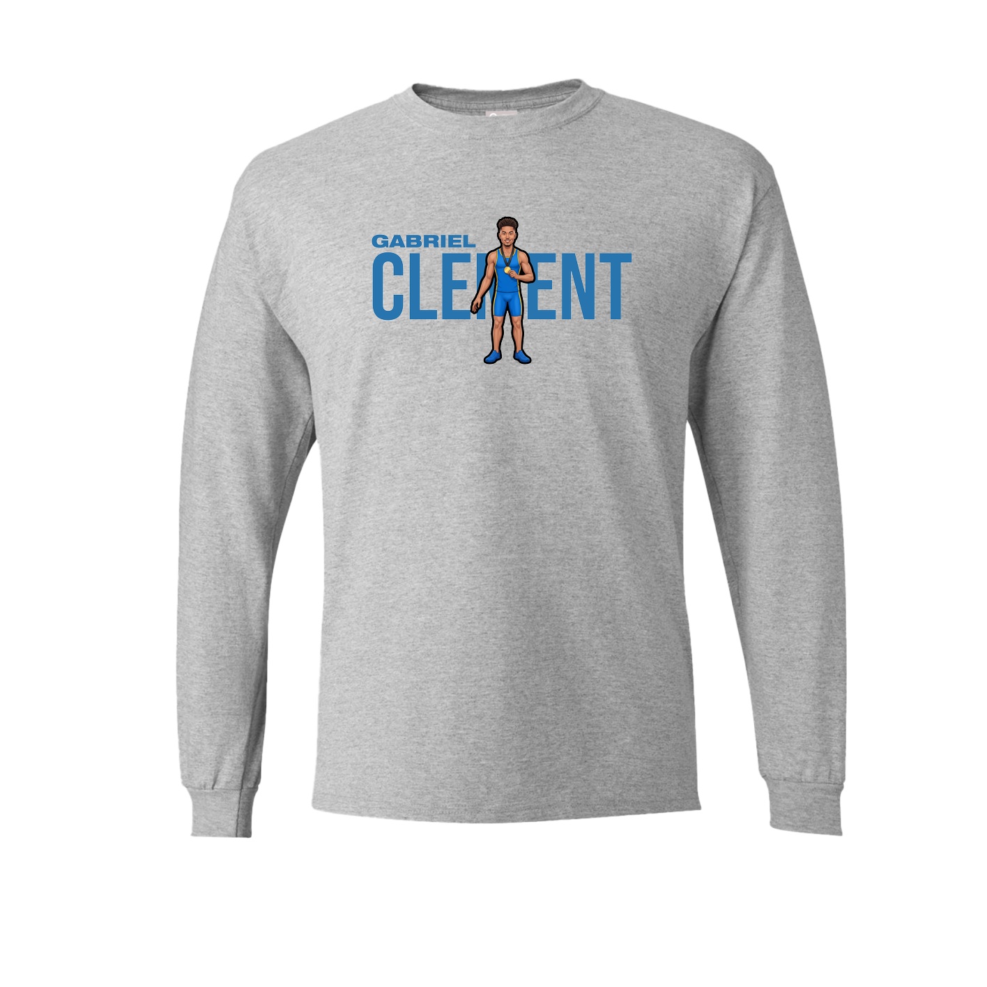 Long Sleeve Tee — Player Name in Grey