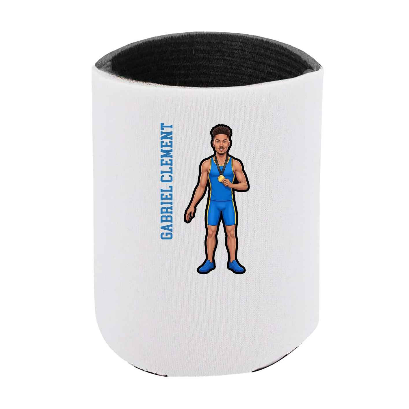 Can Holder — Name Vertical in White