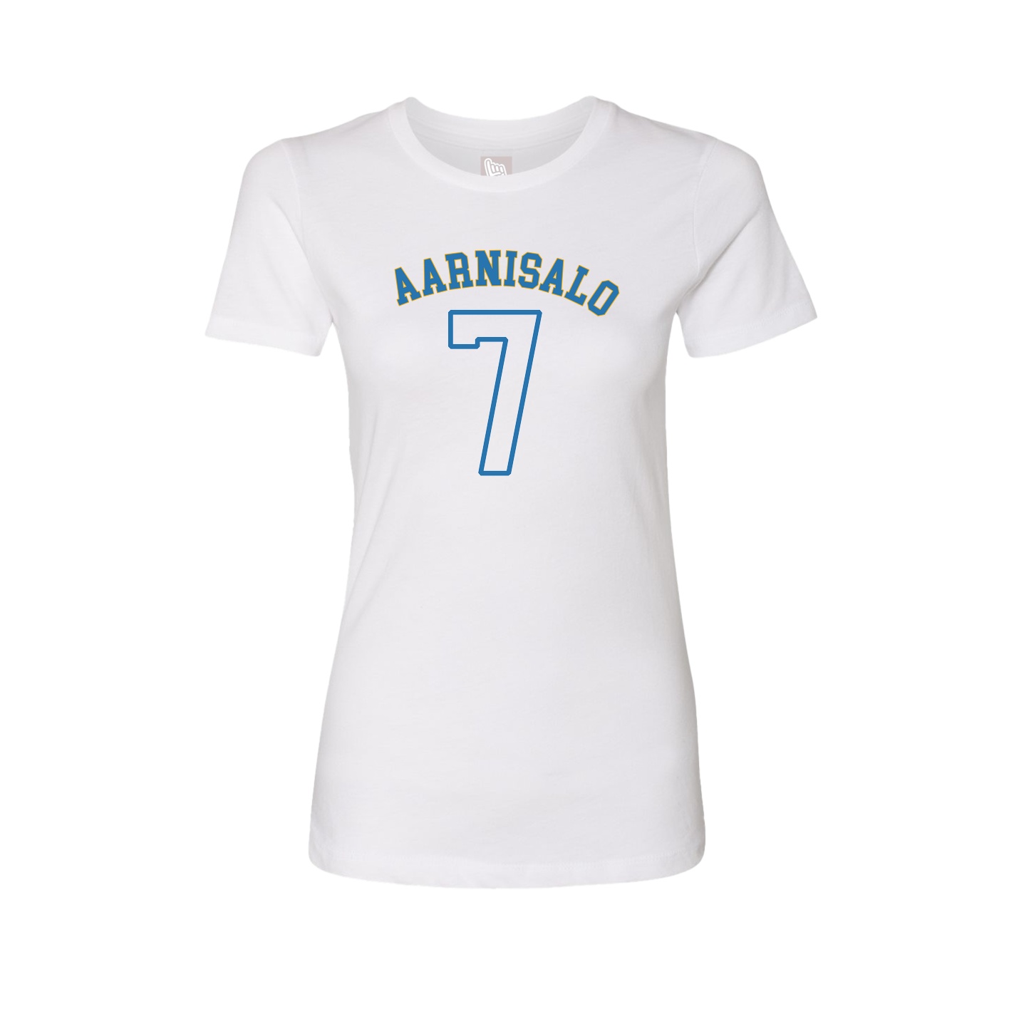 Fitted Women's Tee — Shirsey Arch in White