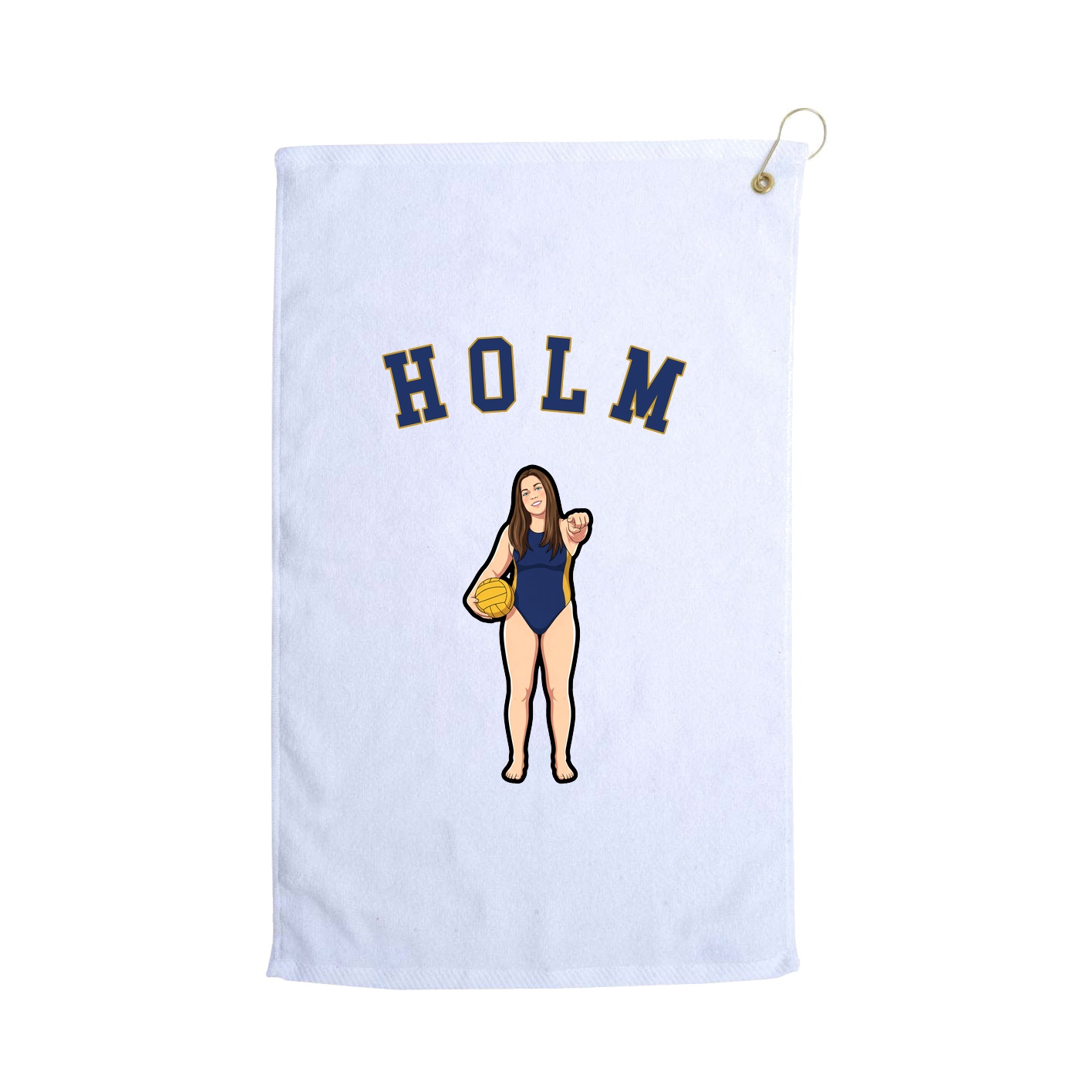 Golf Towel — Shirsey Arch in White