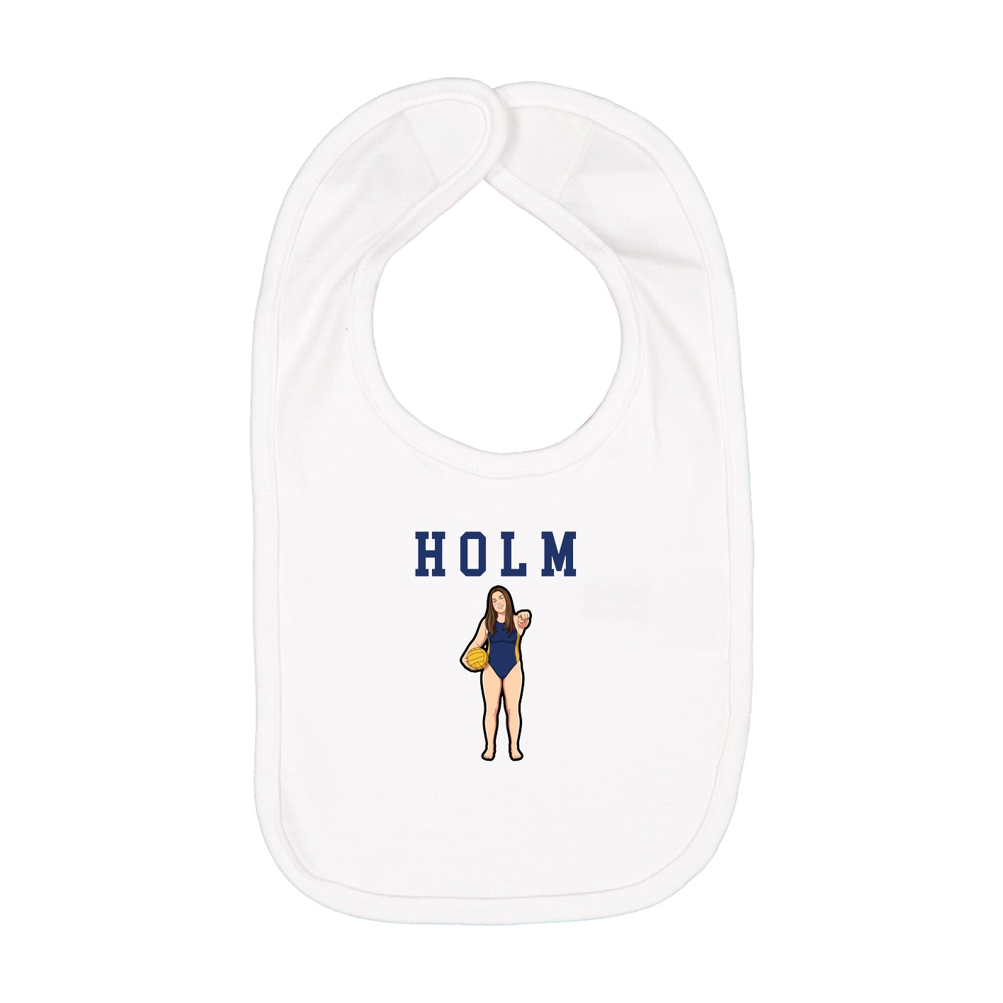Infant Bib — Shirsey in White