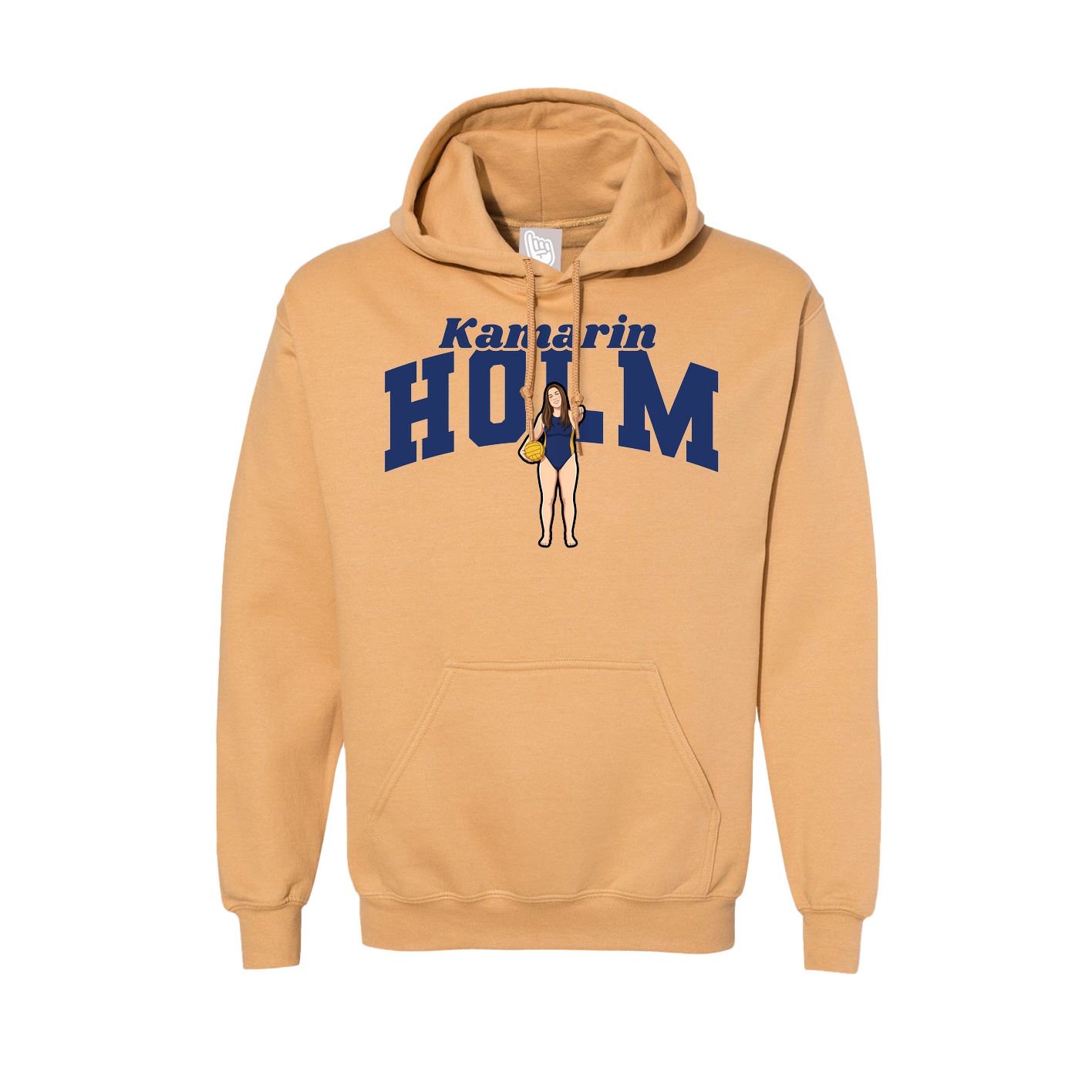 Hoodie — Signature Arch in Vegas Gold