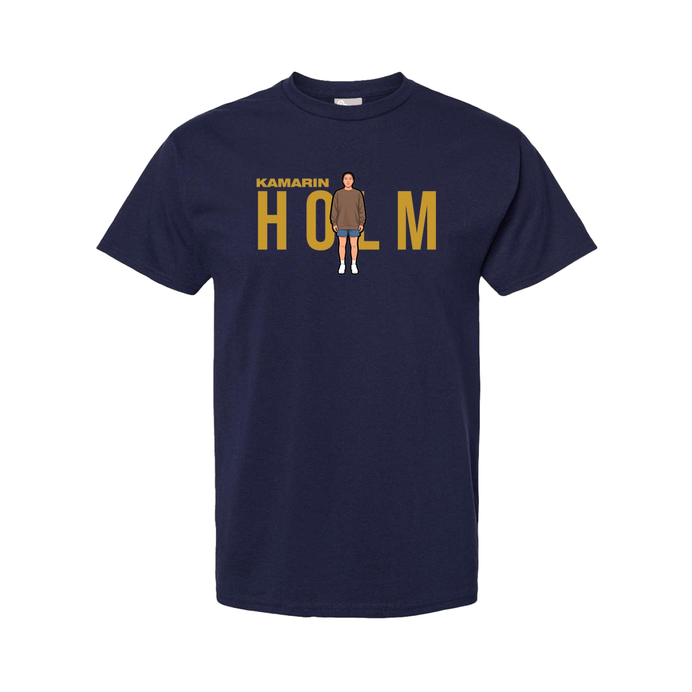 Youth Tee — Player Name in Navy