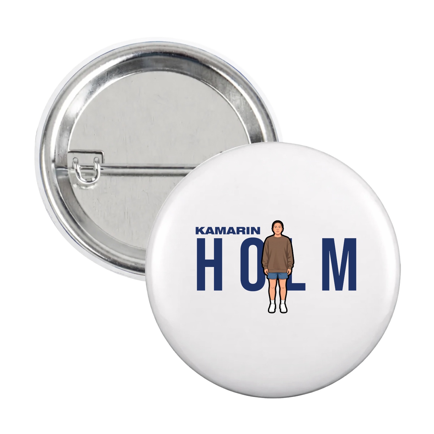 Game Day Button — Player Name in White