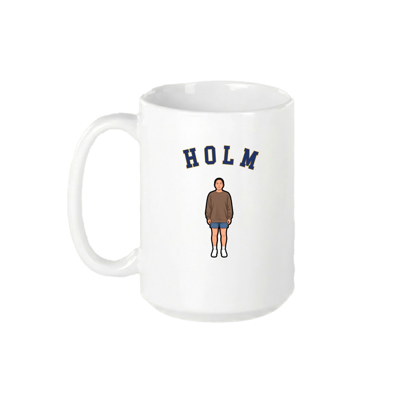 15oz Coffee Mug — Shirsey Arch in White