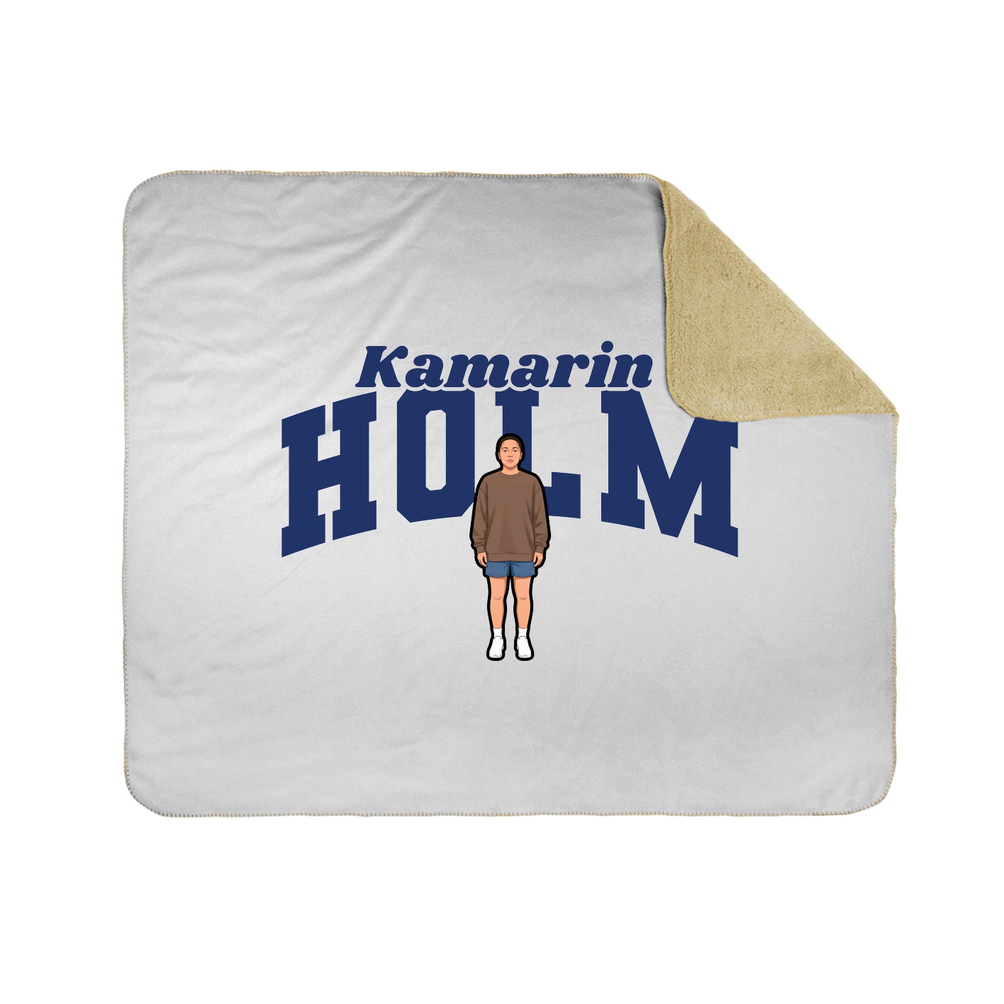 Throw Blanket — Signature Arch in White