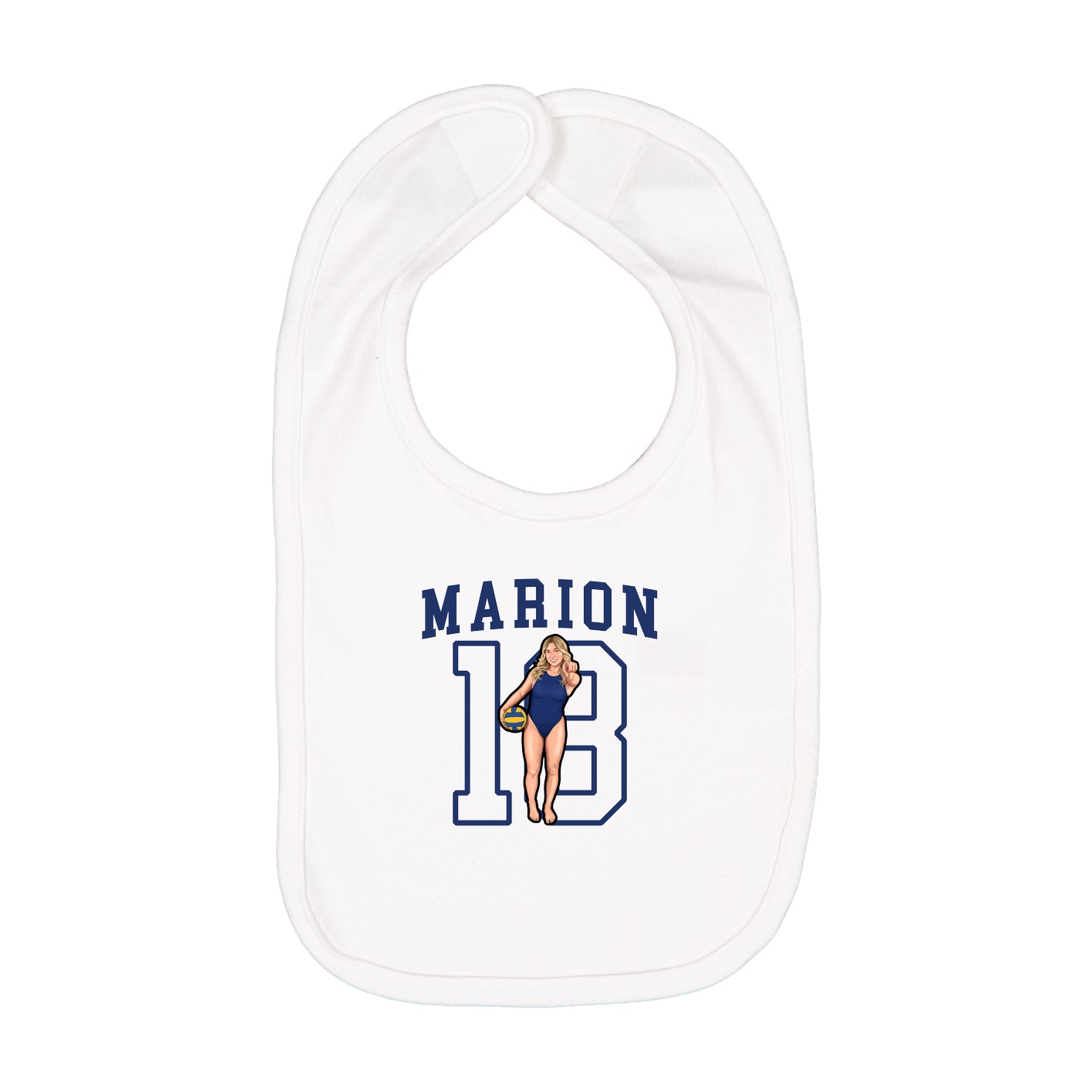 Infant Bib — Shirsey in White
