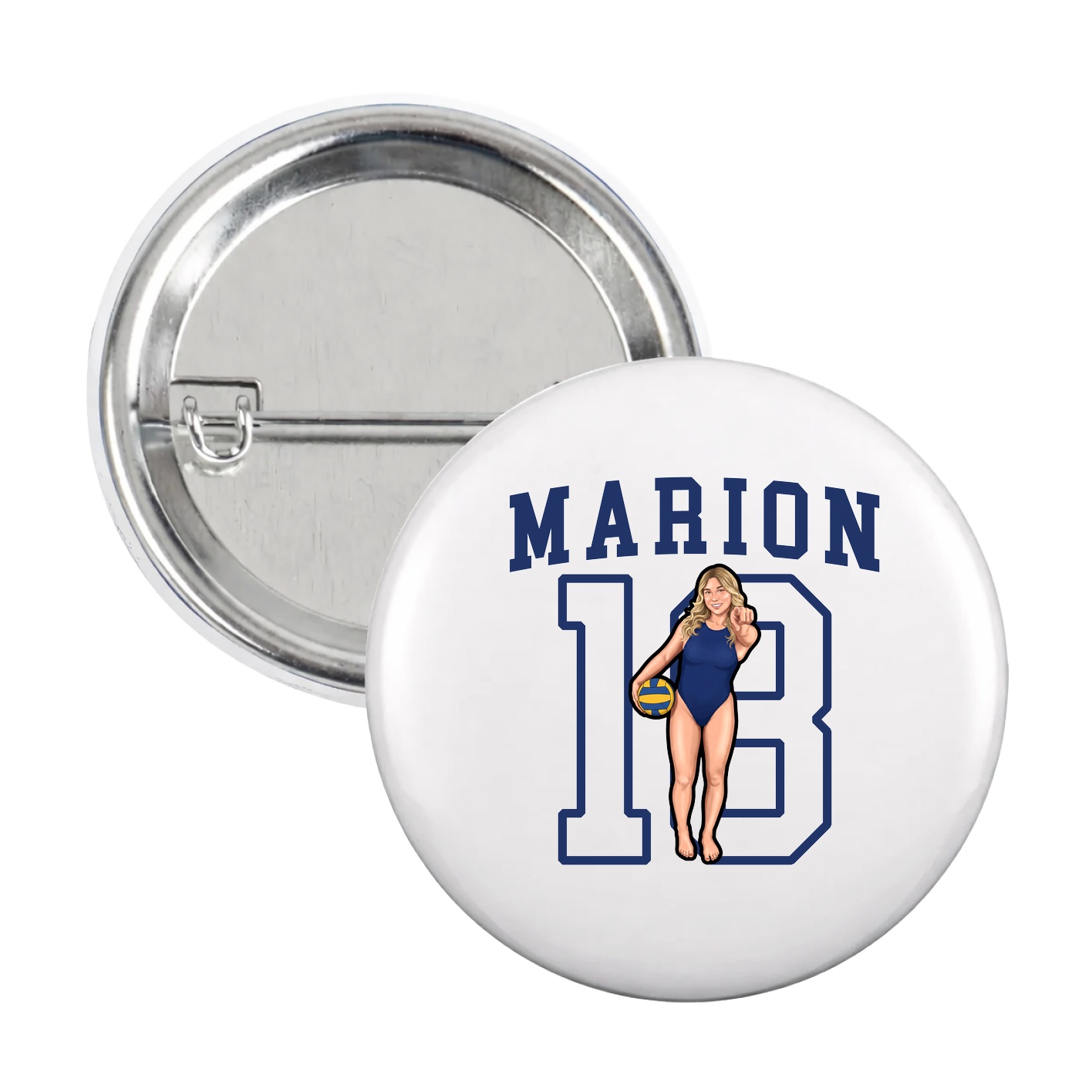 Game Day Button — Shirsey in White