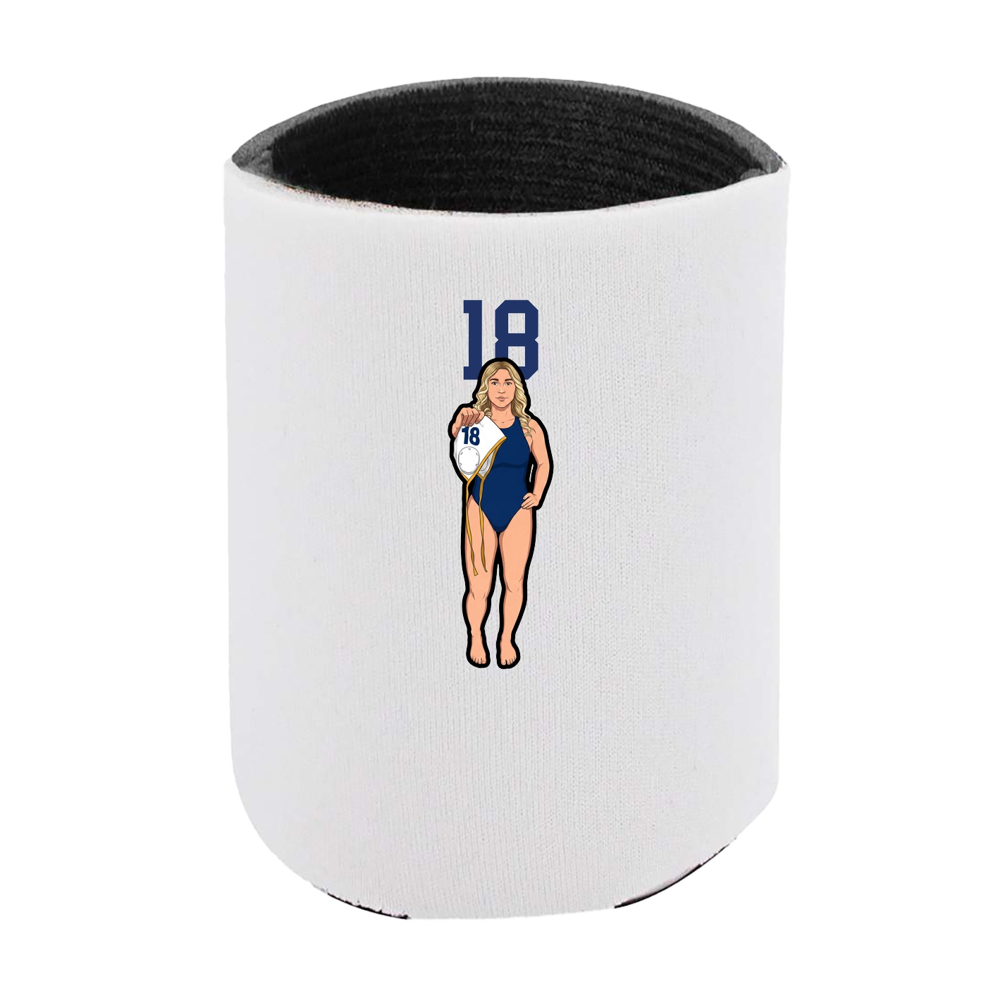 Can Holder — Number Top in White