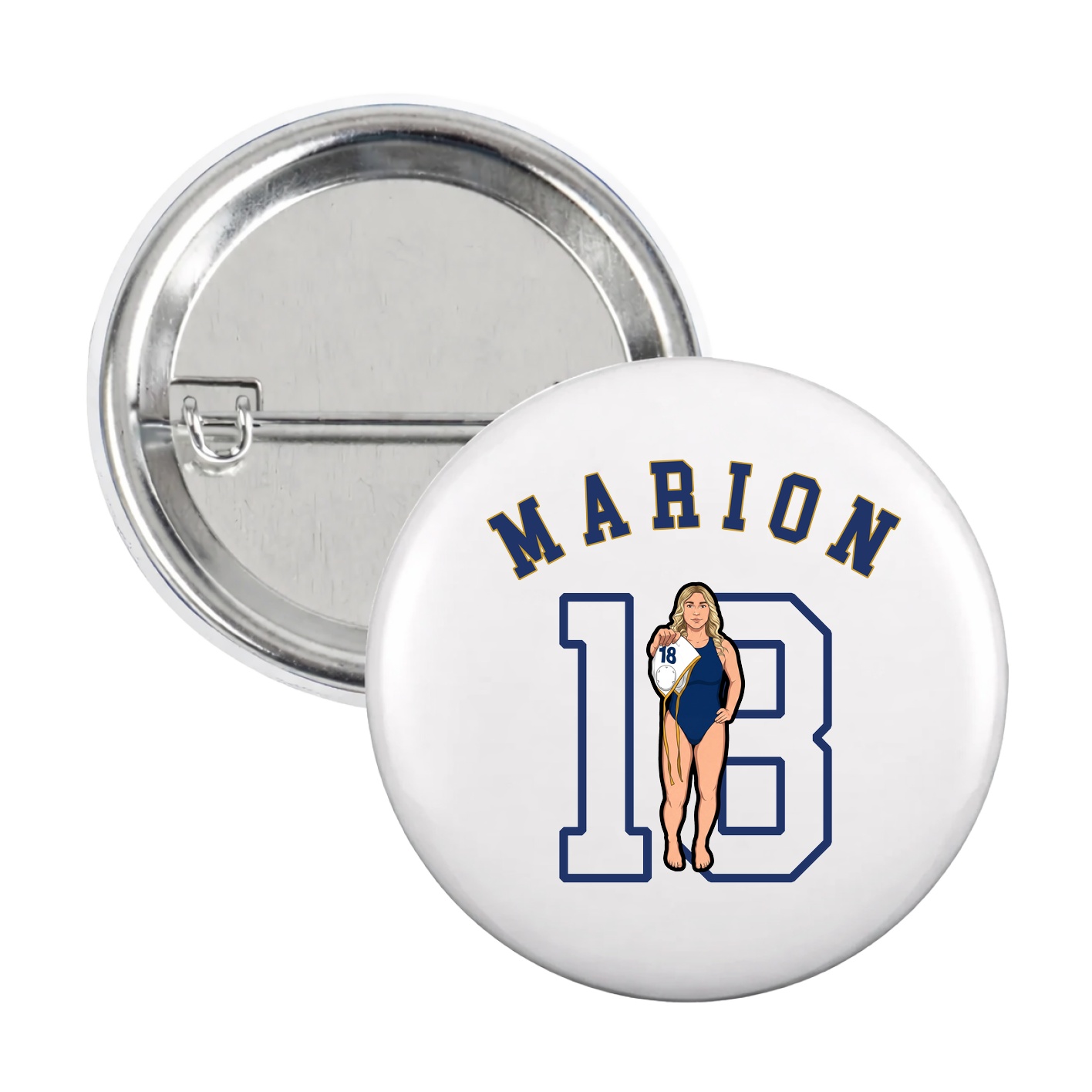 Game Day Button — Shirsey Arch in White
