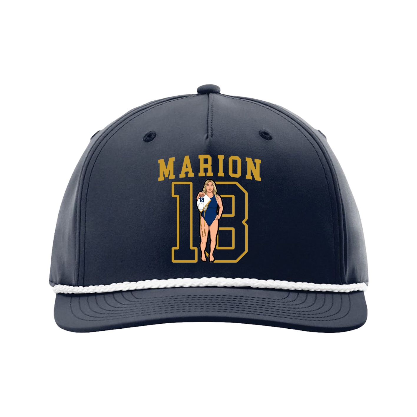 Five-Panel Classic Rope Cap — Shirsey in Navy