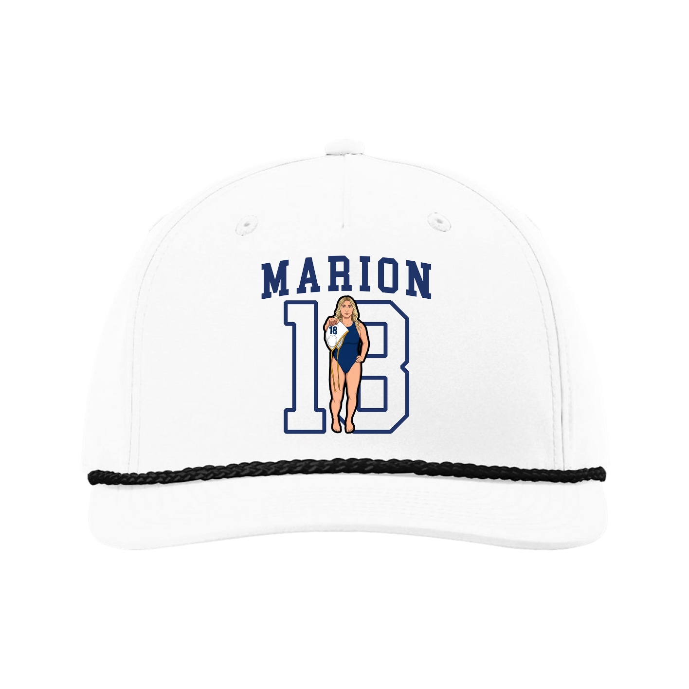 Five-Panel Classic Rope Cap — Shirsey in White