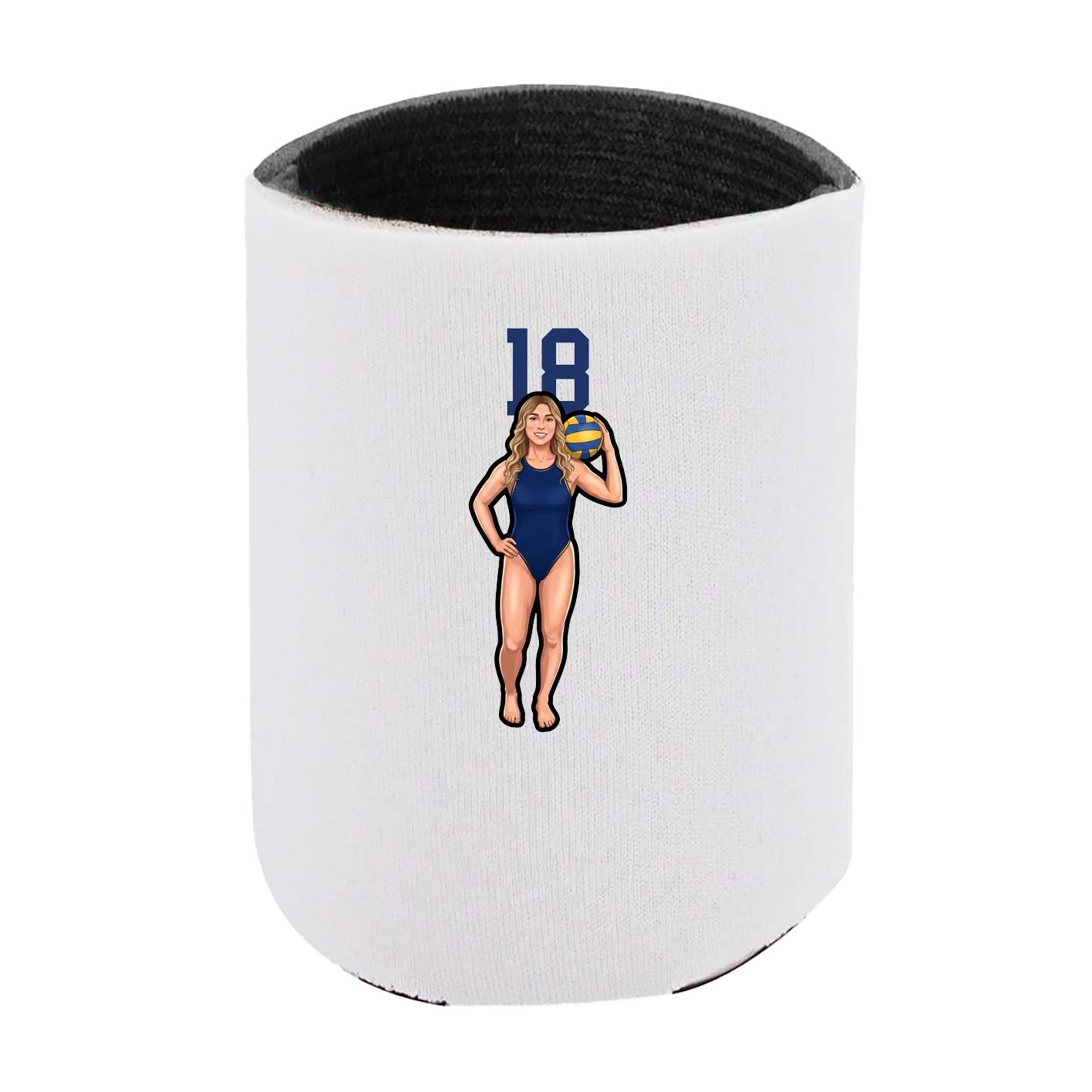 Can Holder — Number Top in White