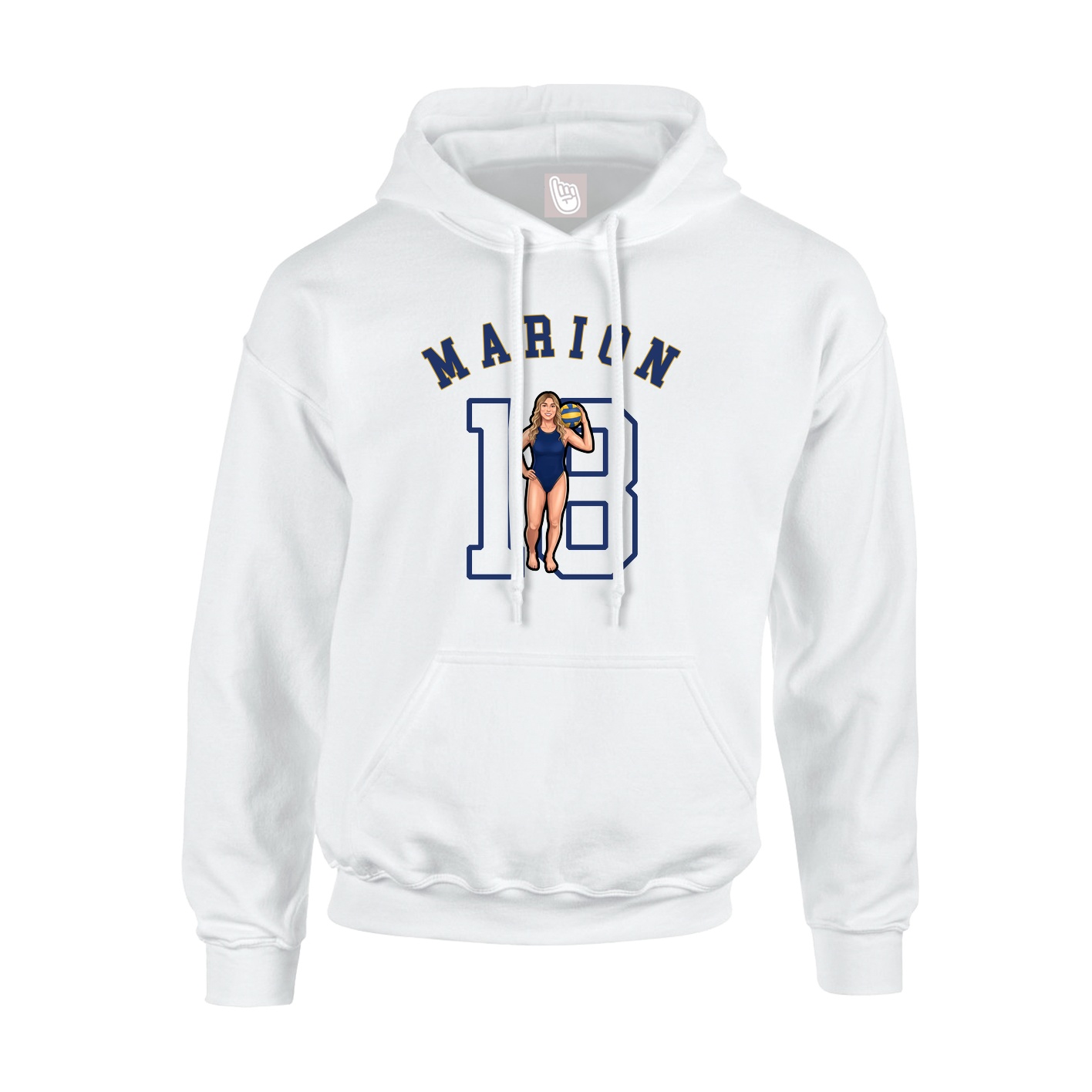 Youth Hoodie — Shirsey Arch in White