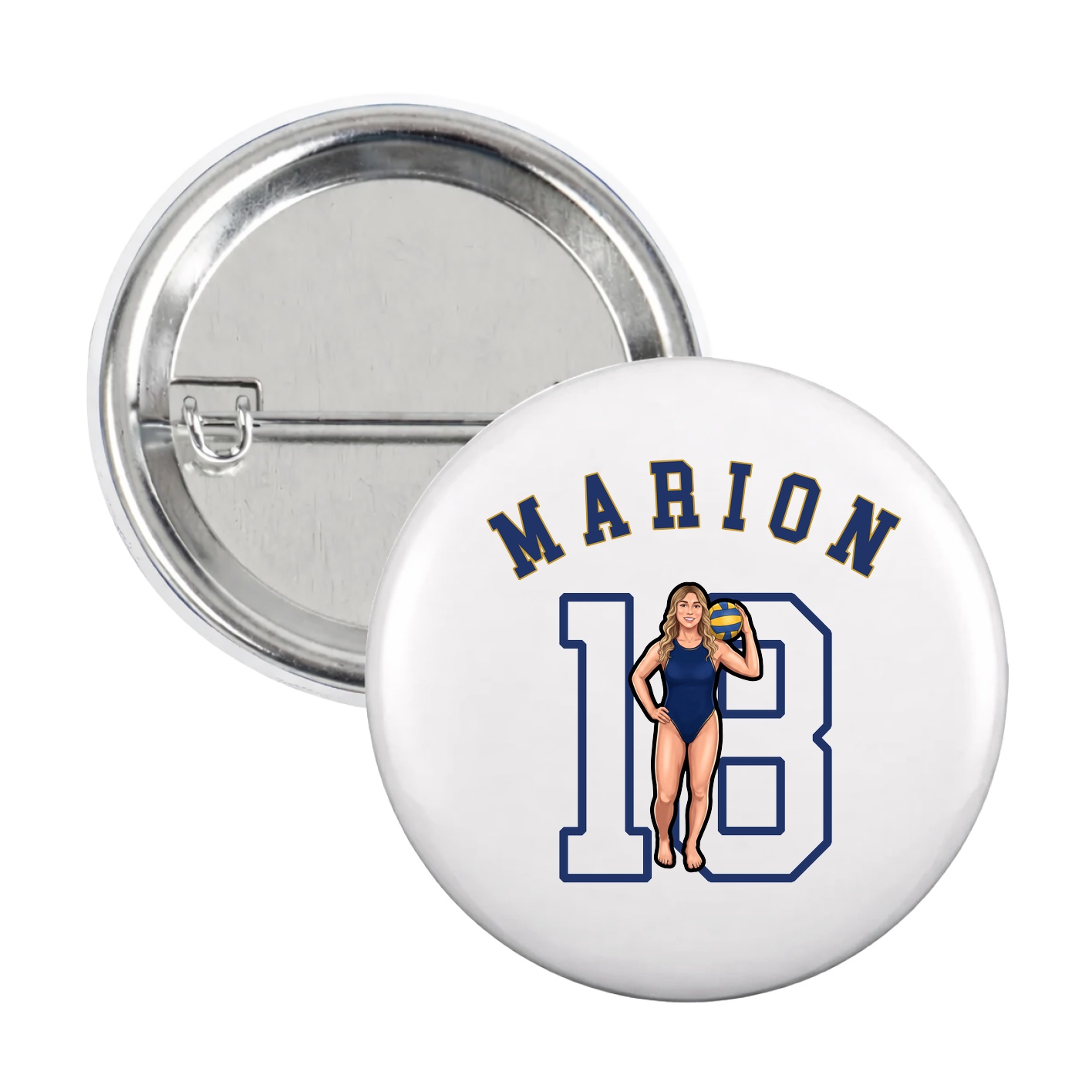 Game Day Button — Shirsey Arch in White