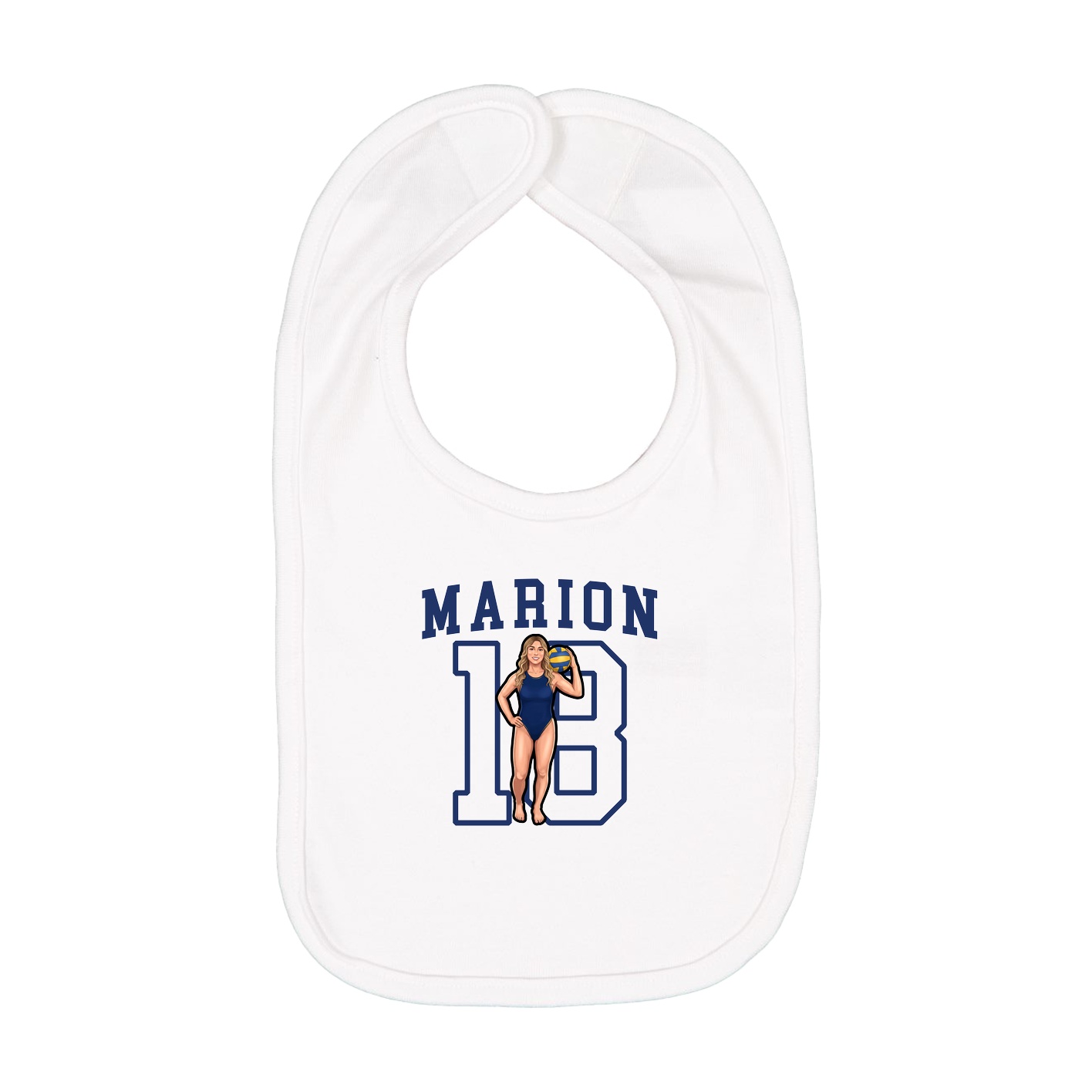 Infant Bib — Shirsey in White
