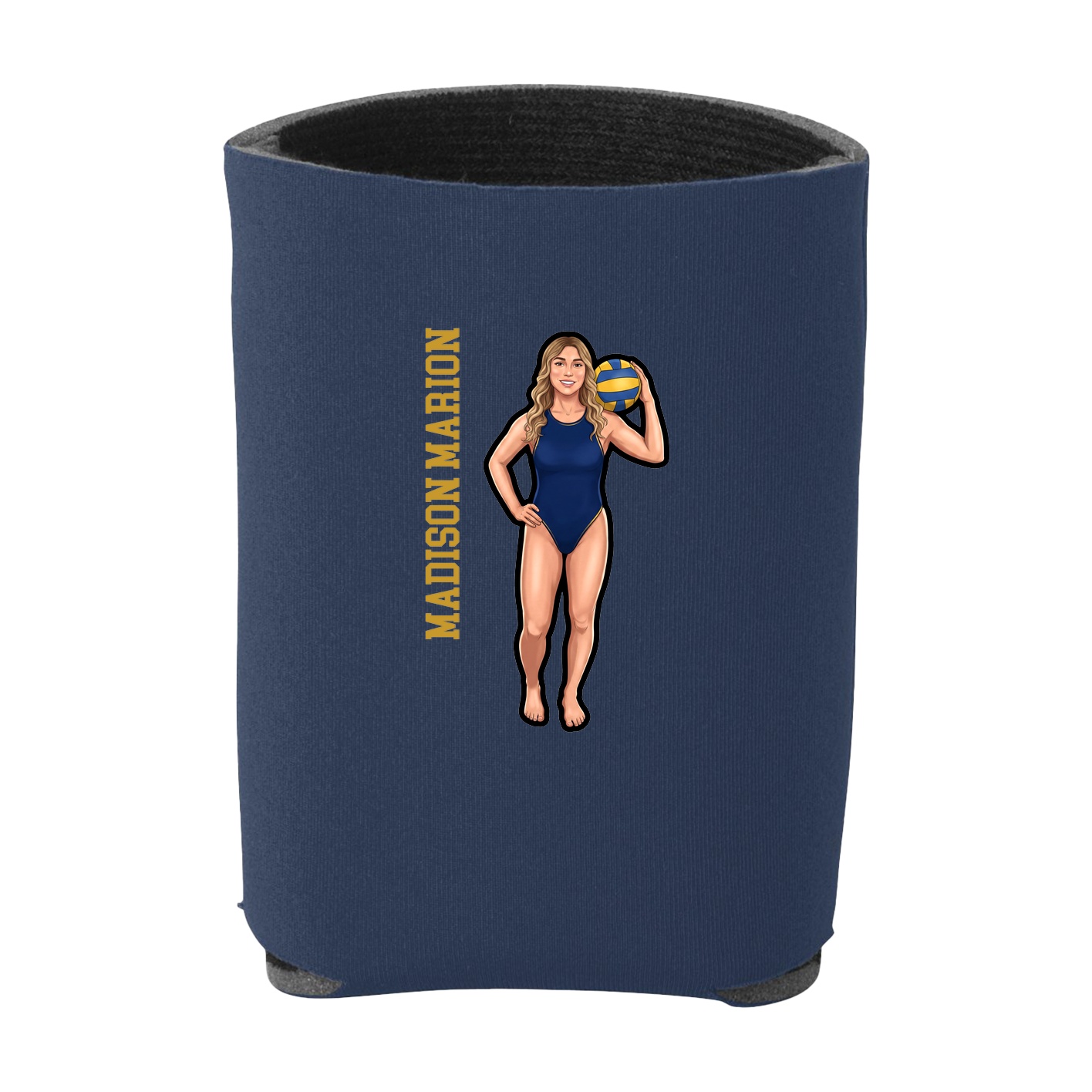 Can Holder — Name Vertical in Navy