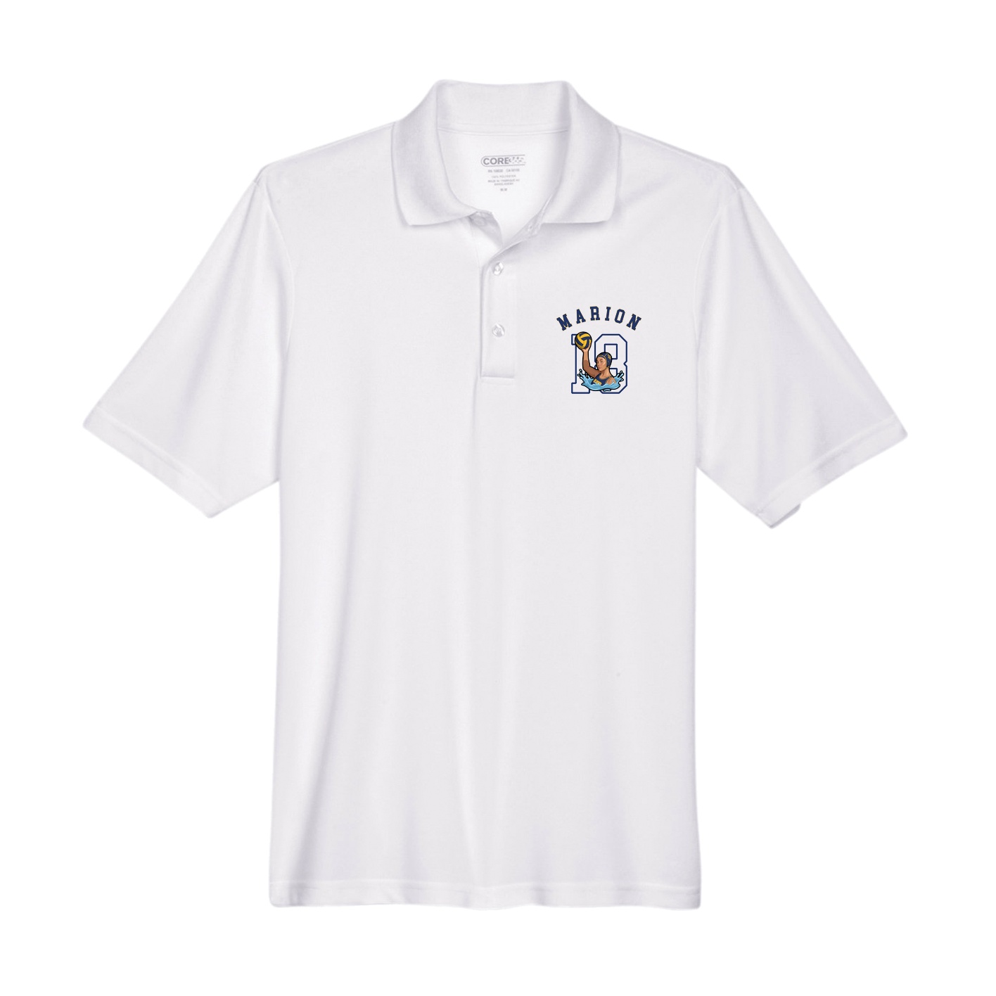 Performance Polo — Shirsey Arch in White