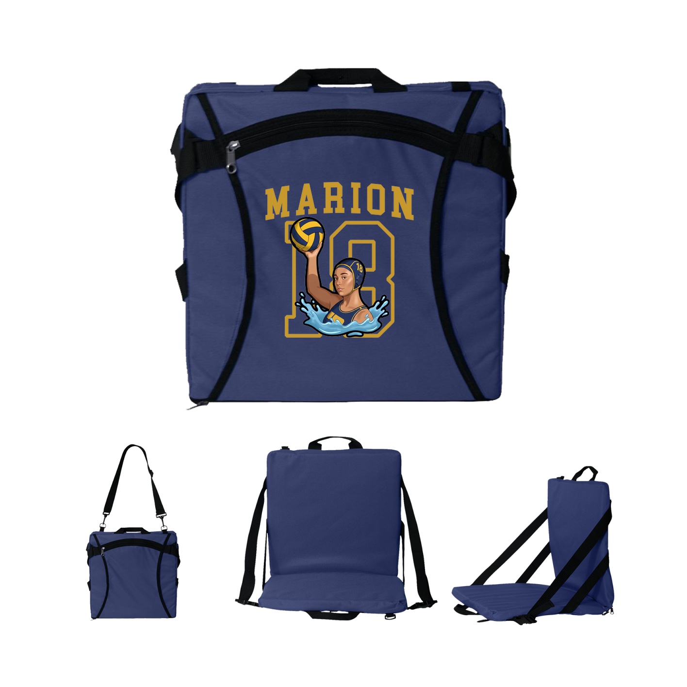 Folding Stadium Seat — Shirsey in Navy