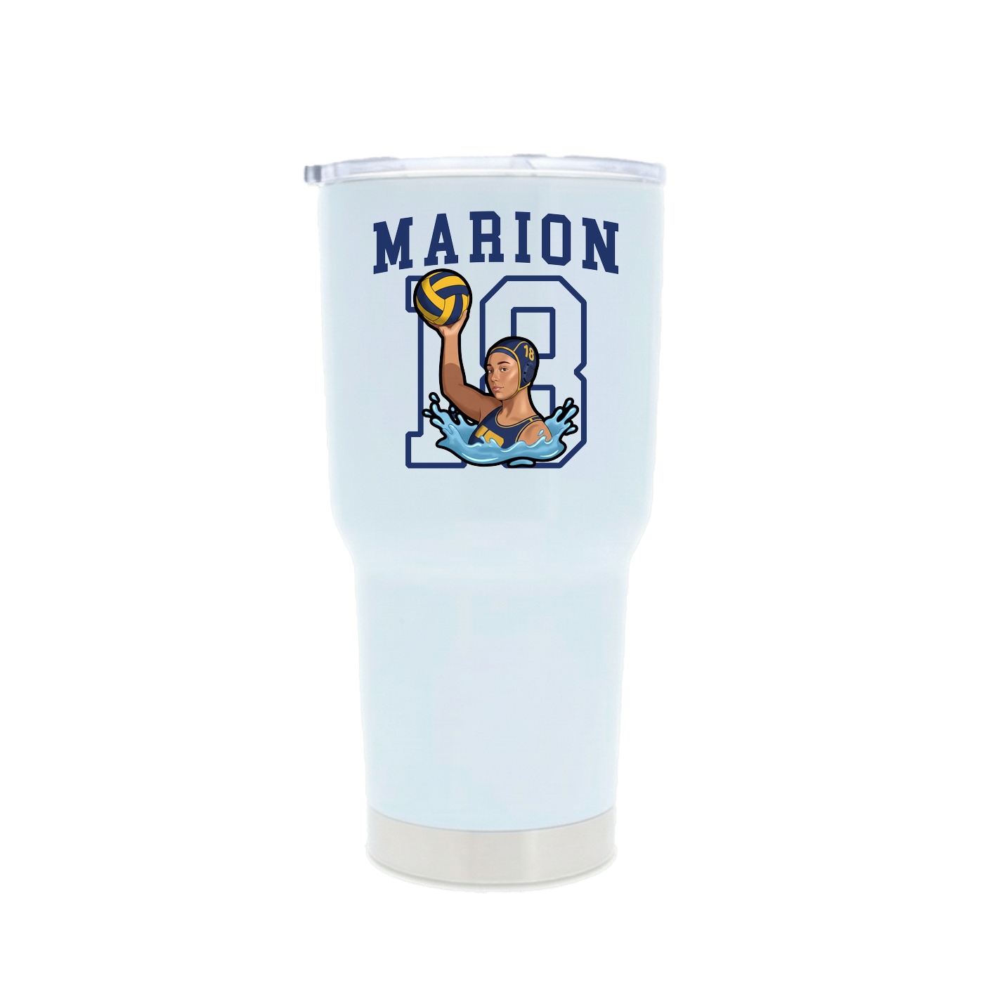 30oz Stainless Steel Tumbler — Shirsey in White