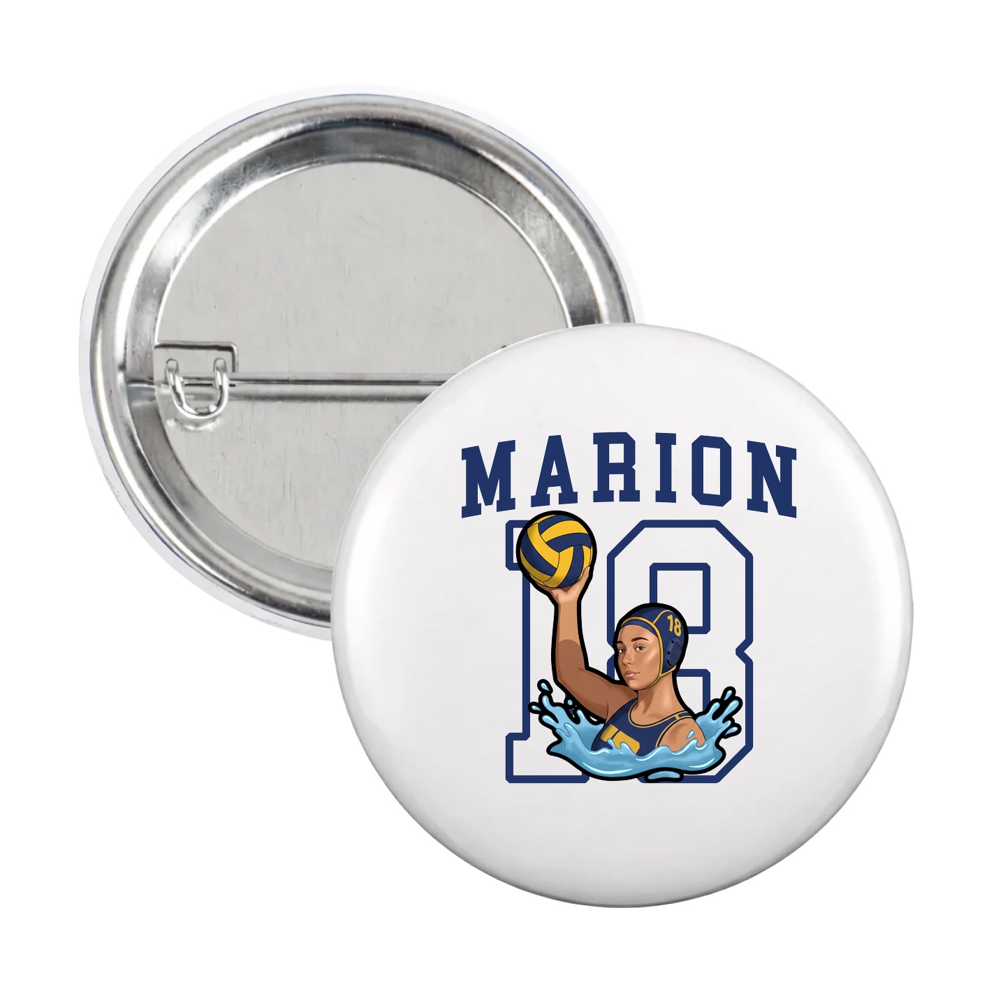 Game Day Button — Shirsey in White