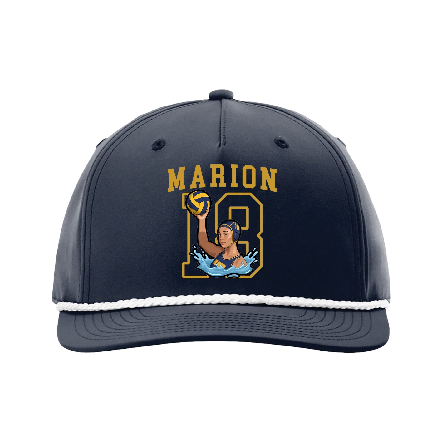 Five-Panel Classic Rope Cap — Shirsey in Navy