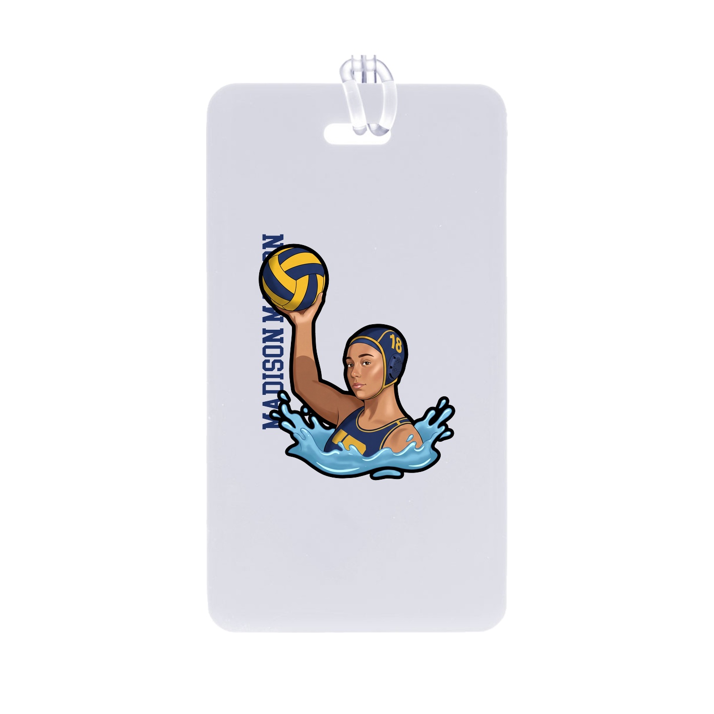 Bag Tag — Name Vertical in Classic