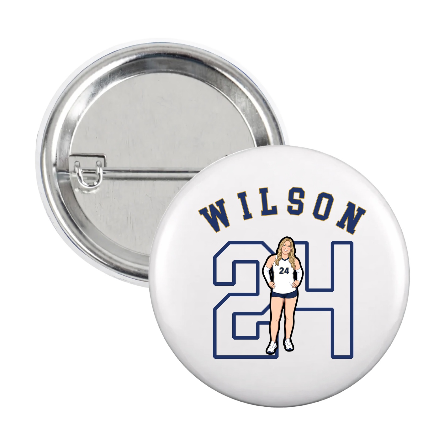 Game Day Button — Shirsey Arch in White