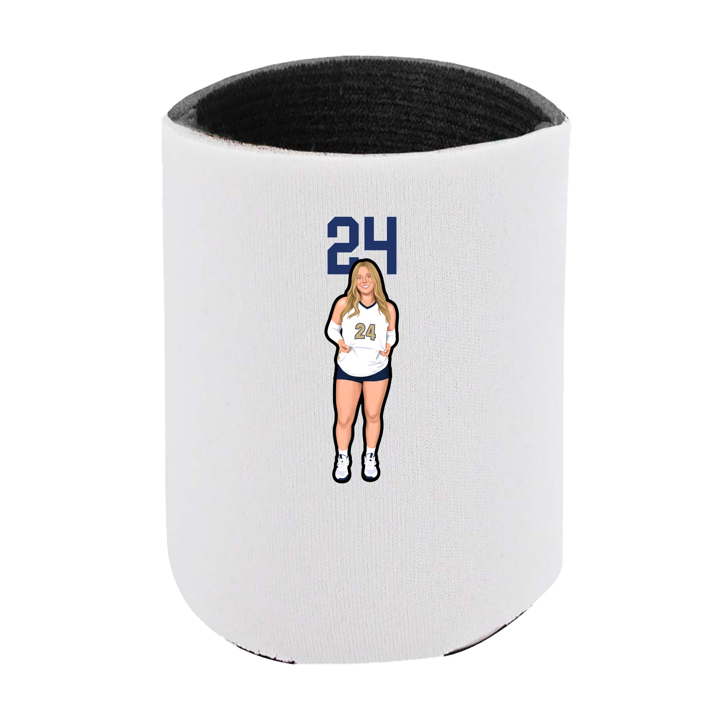 Can Holder — Number Top in White