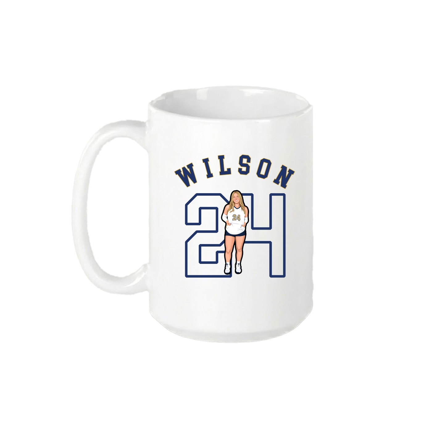 15oz Coffee Mug — Shirsey Arch in White
