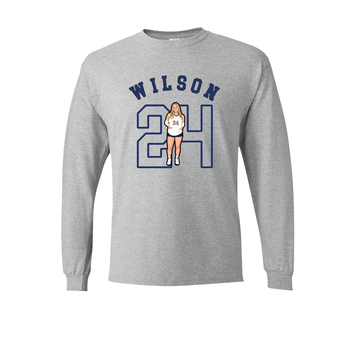 Long Sleeve Tee — Shirsey Arch in Grey